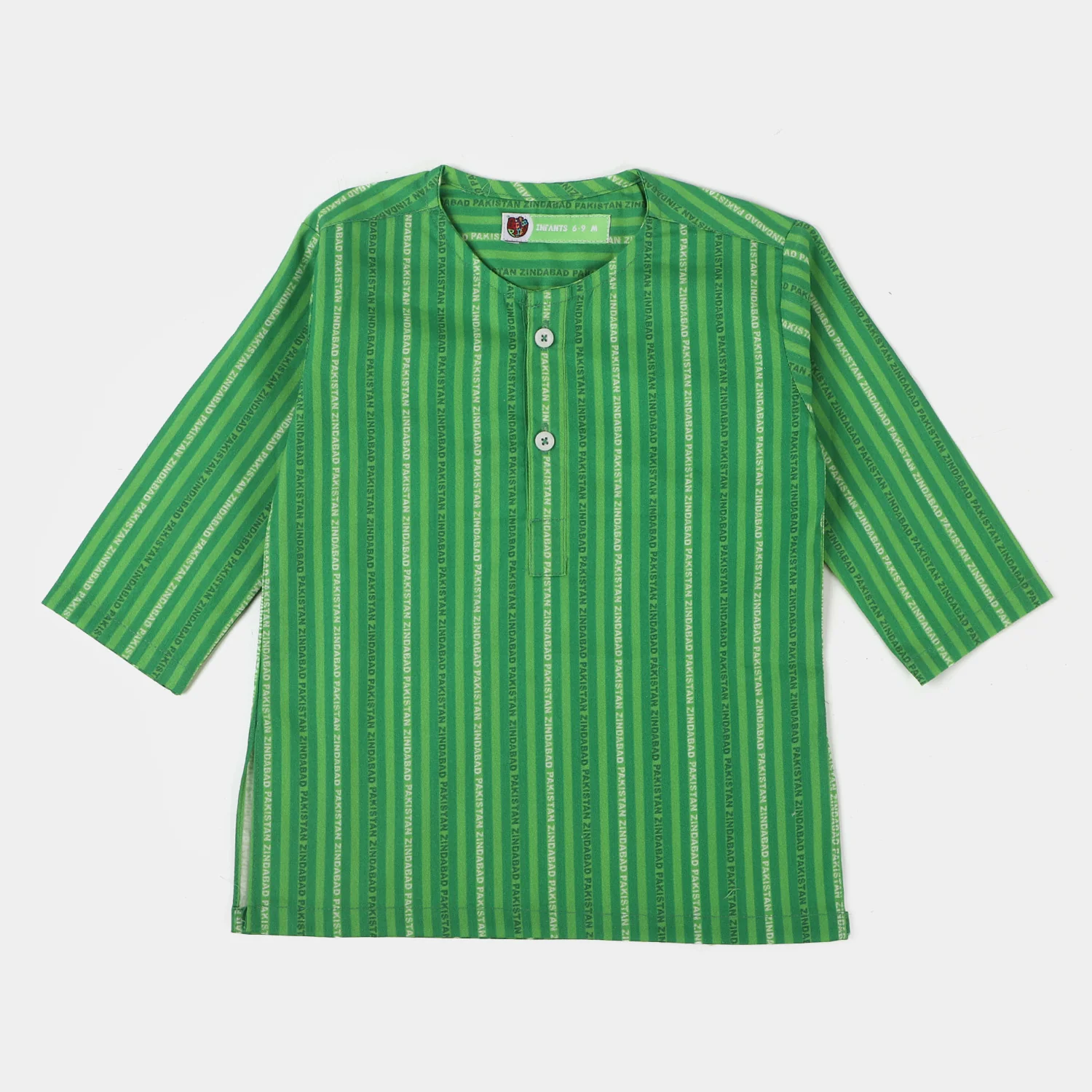 Infant Boys Pakistan Zindabad Kurta – Green