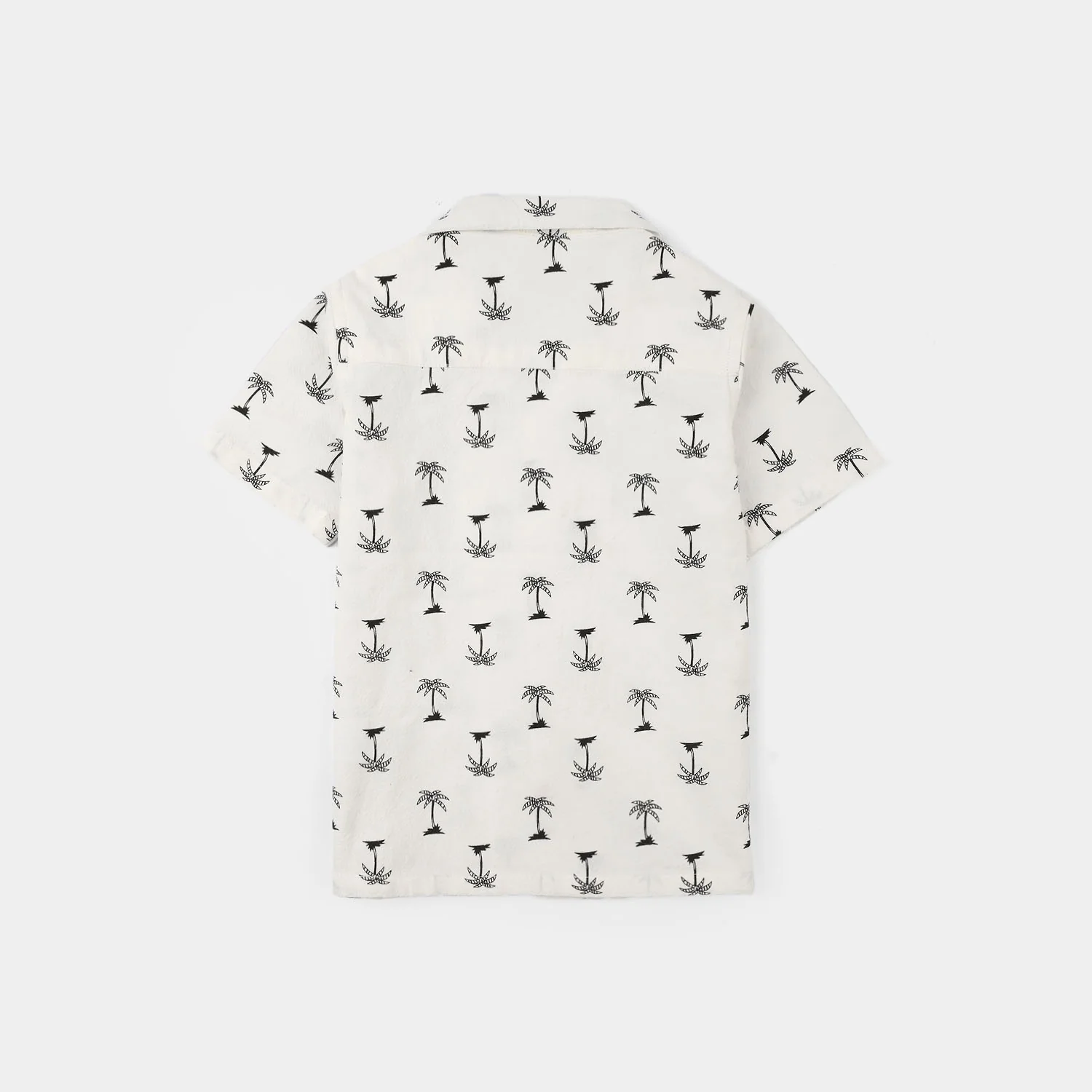 Infant Boys Cotton Shirt (Tree) - White - Image 3