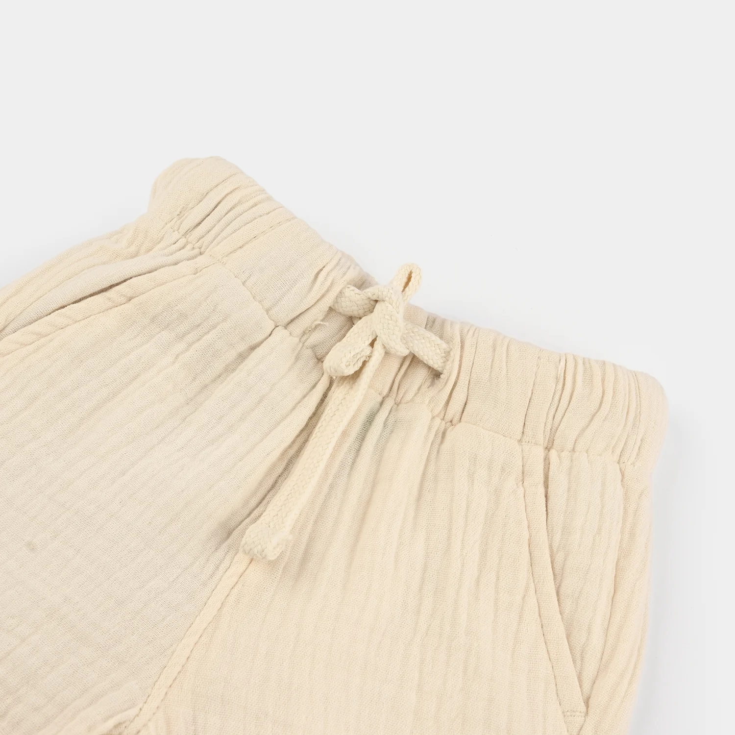 Infant Boys Gauze Shorts - Off White - Image 2