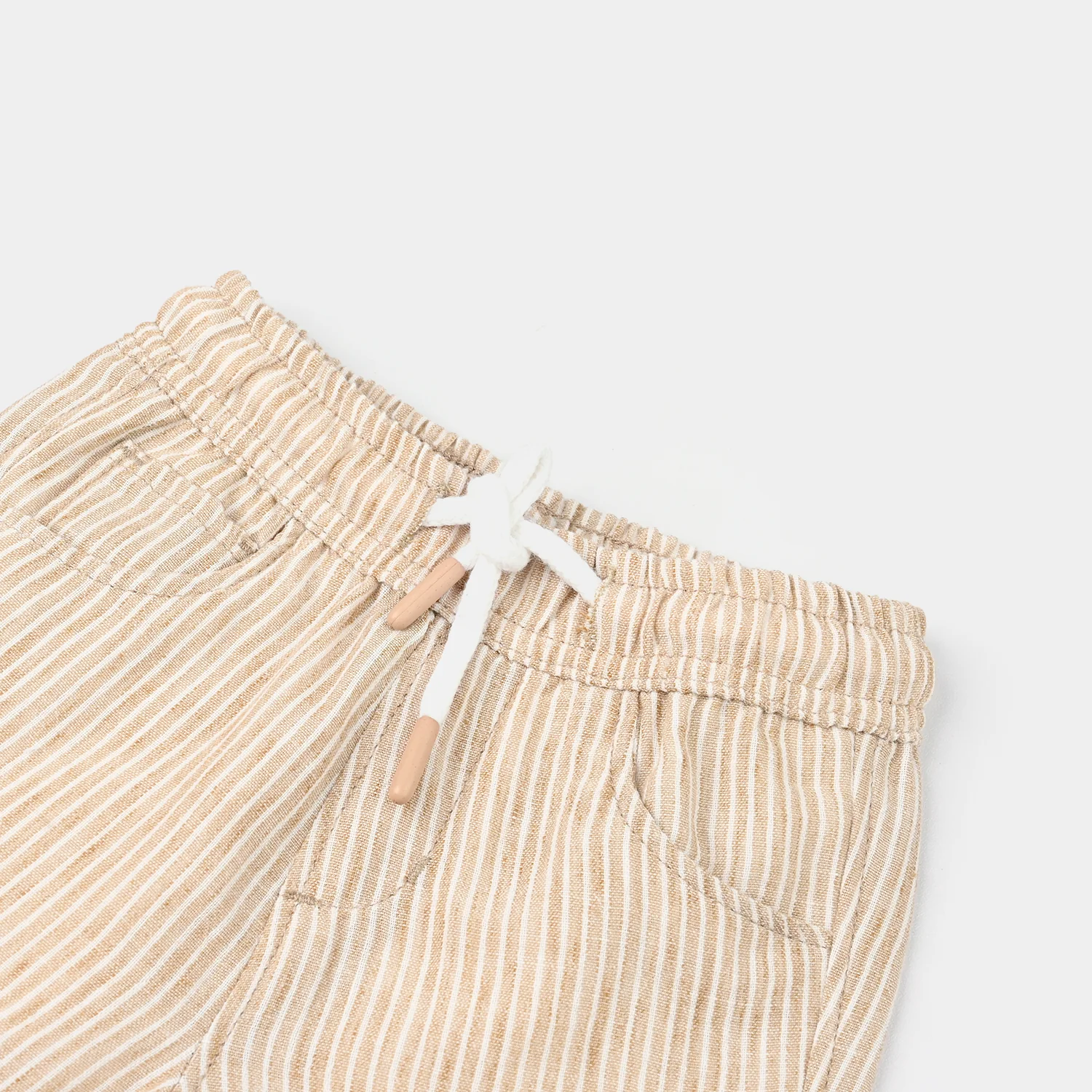 Infant Boys Cotton Shorts (Let’s Go Suffering) - Beige - Image 2