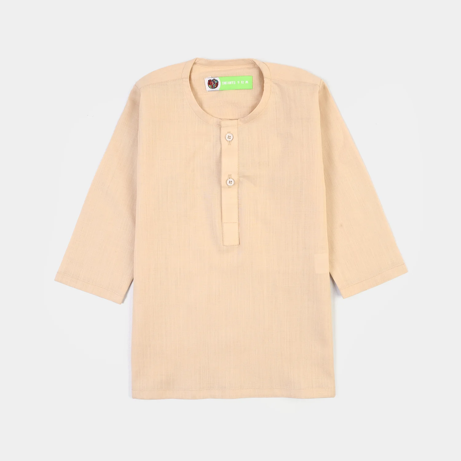 Infant Boys Cotton Slub 3Piece Suit (Peach Punch) - Image 2