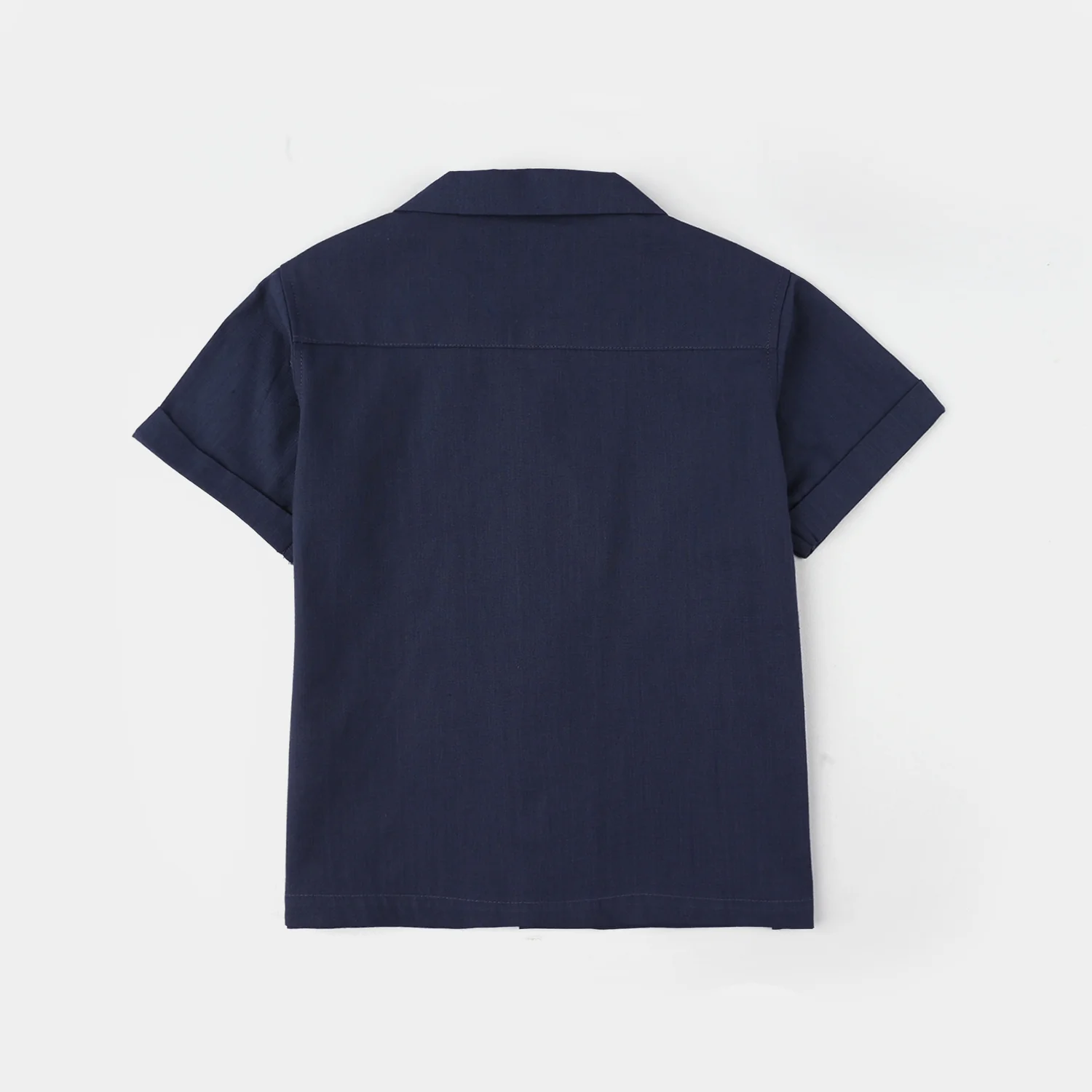 Infant Boys Cotton Slub Woven Suit (Island) - Navy - Image 7