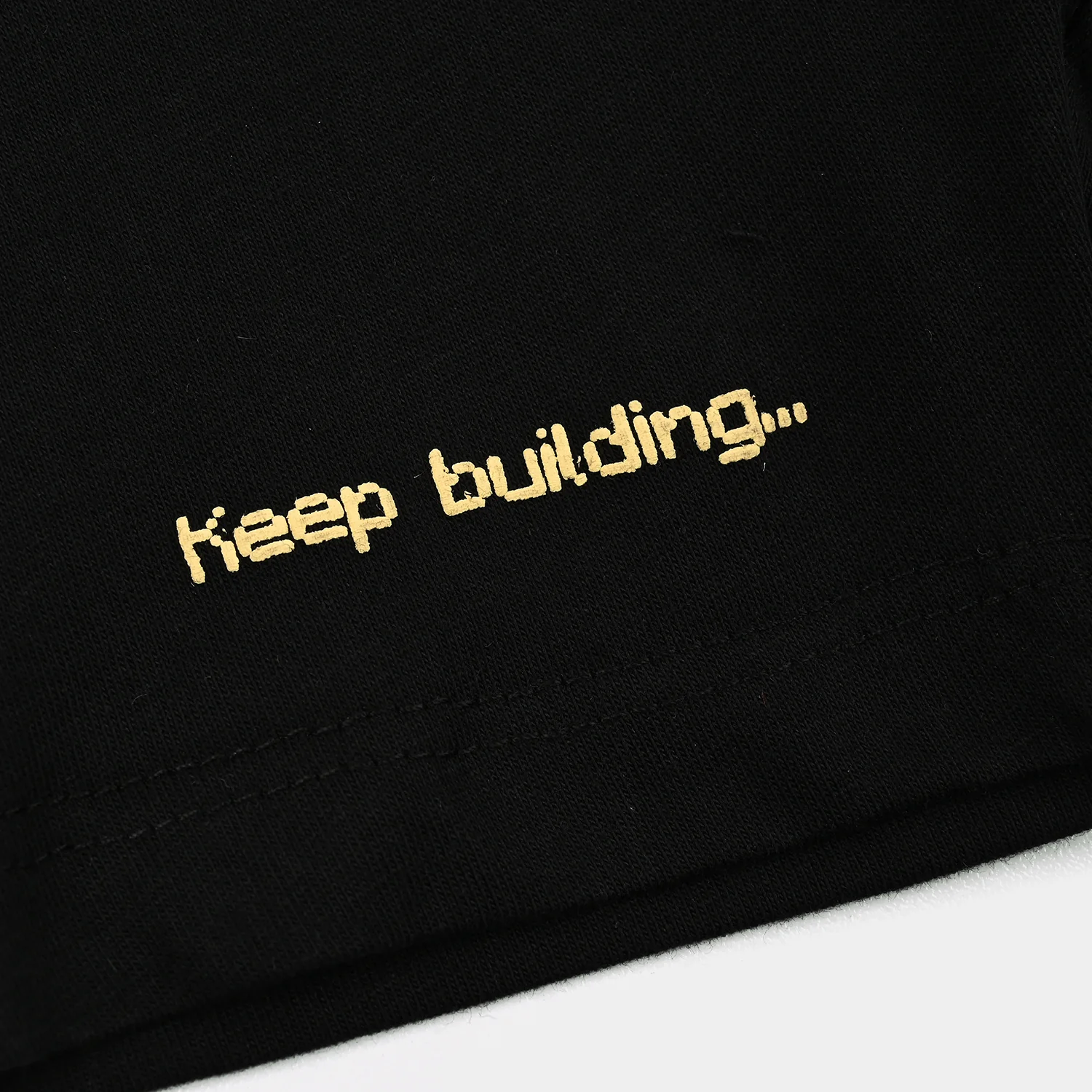 Infant Boys Cotton Terry Short Keep Building-Jet Black - Image 3