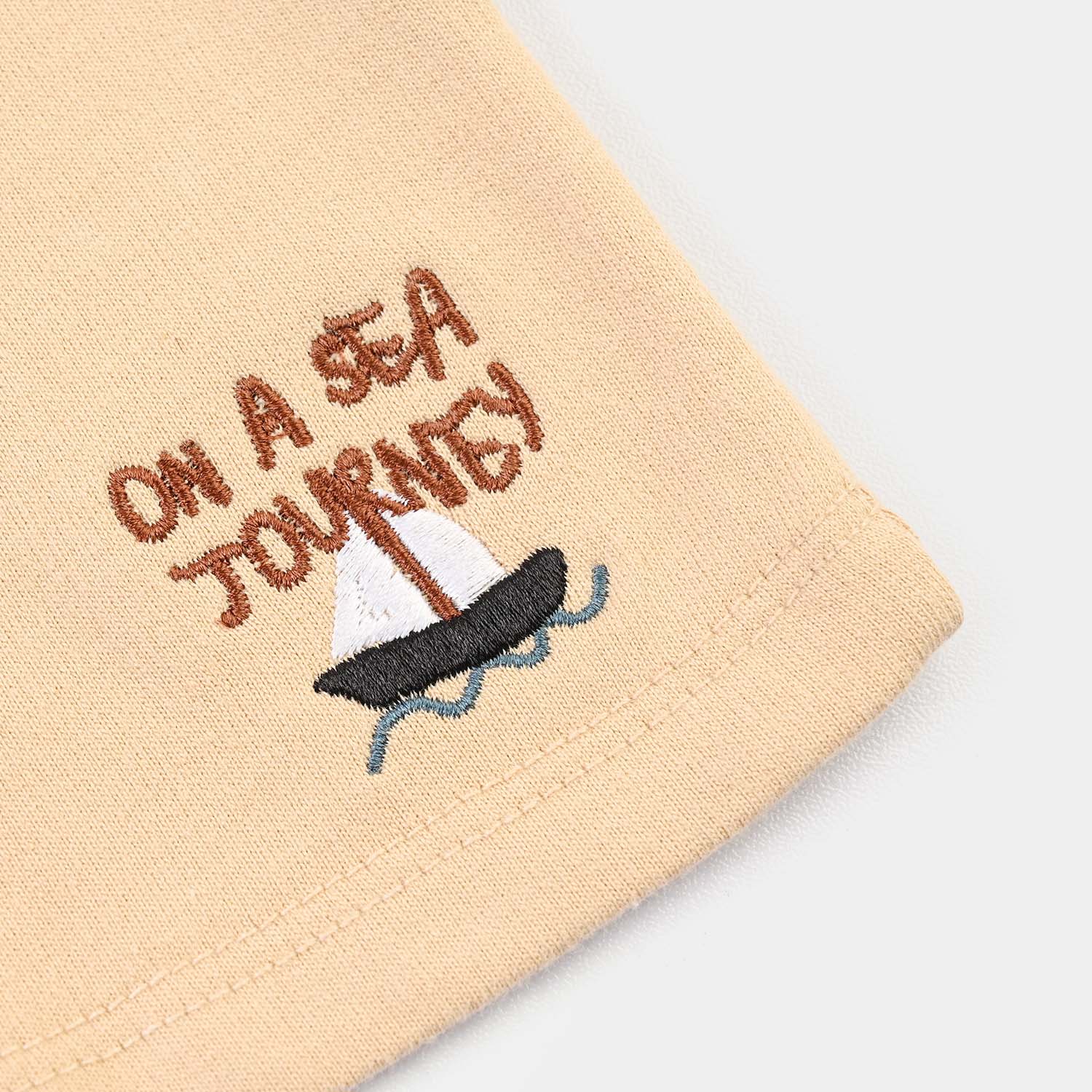 Infant Boys Cotton Terry Short Sea Journey - Yellow - Image 3