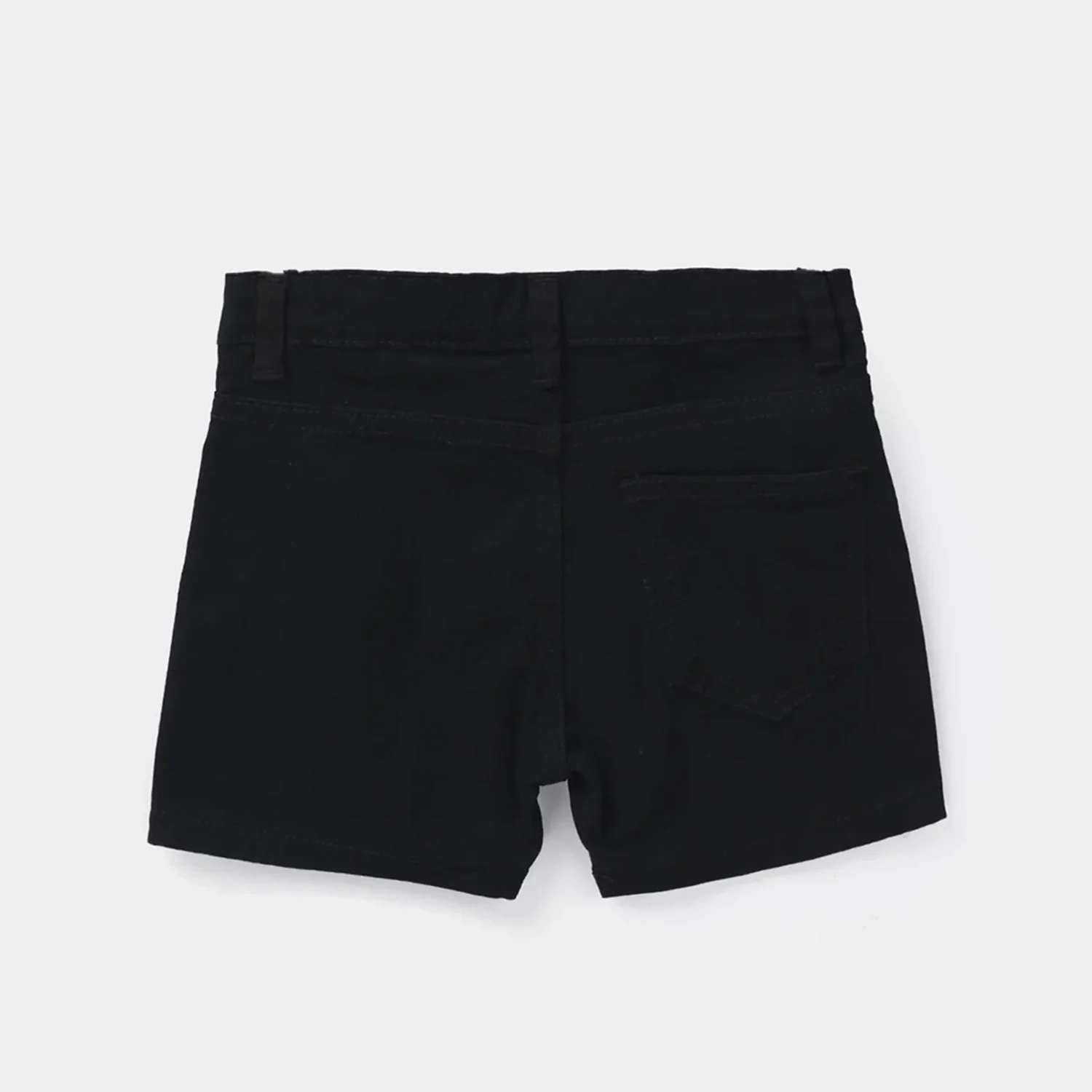 Infant Boys Cotton Twill Shorts - Black - Image 4