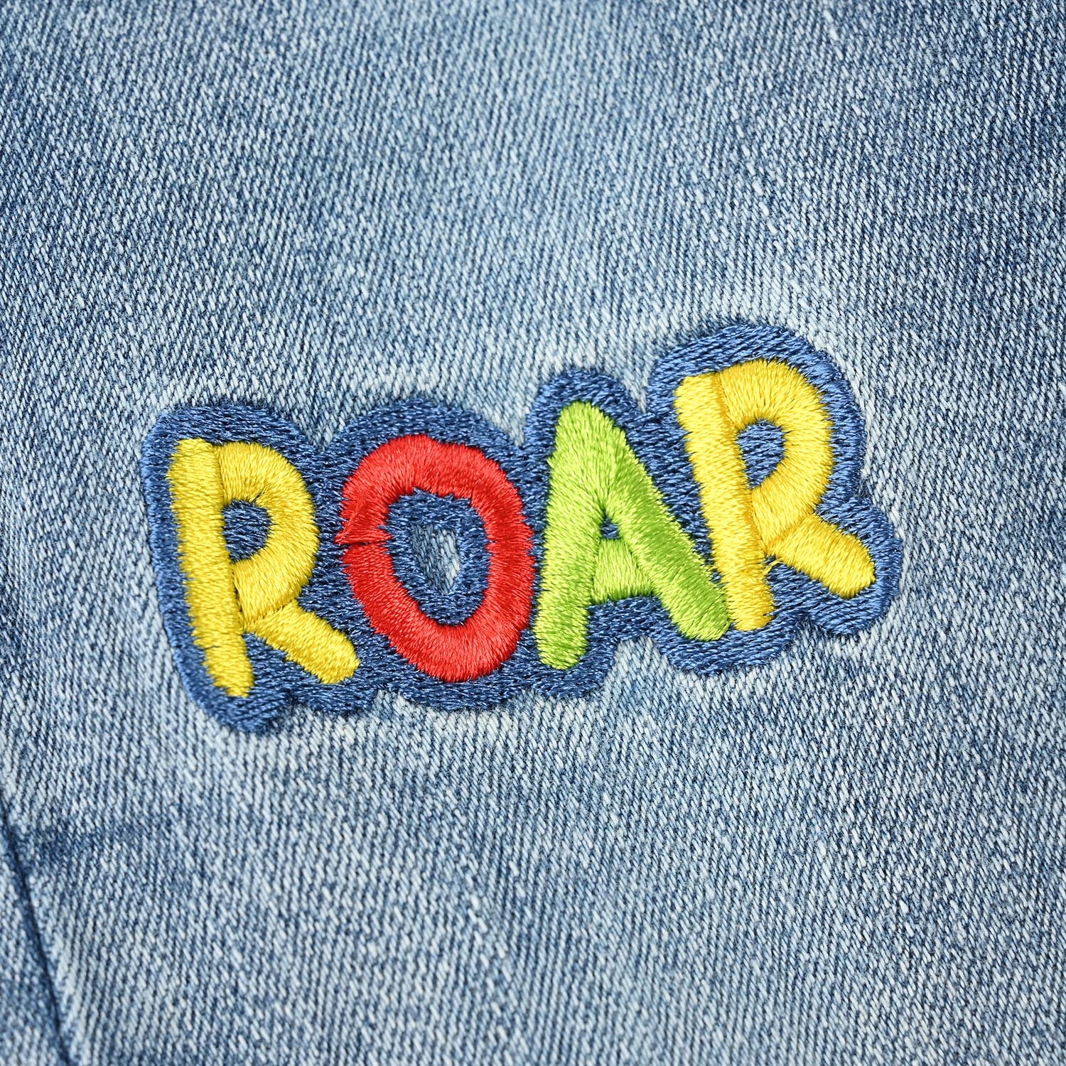 Infant Boys Denim Pants (Mini Dino) - Mid Blue - Image 3