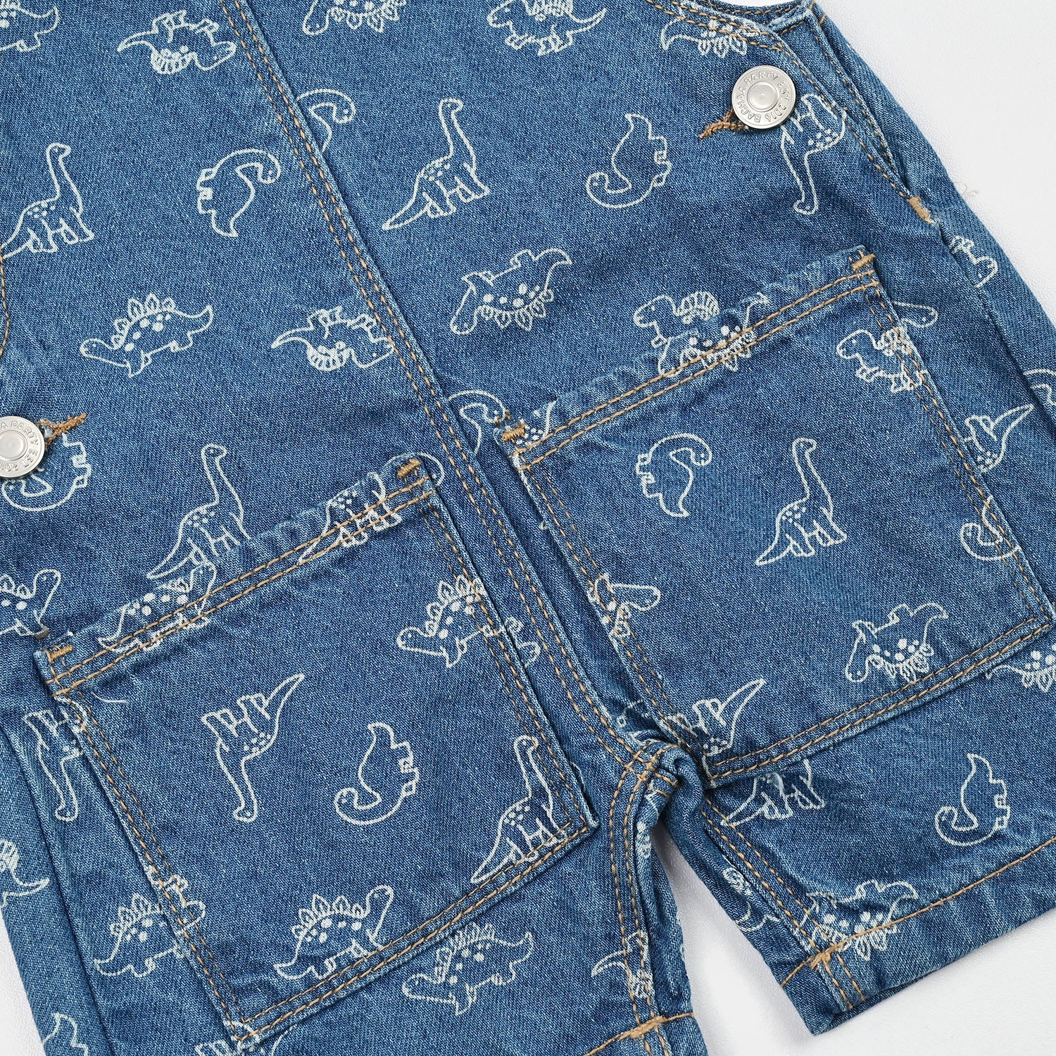 Infant Boys Denim rigid Dangril Dino-Mid Blue - Image 3