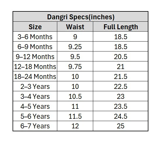 Infant Girls Denim rigid Dangri Stars-Mid Blue - Image 5