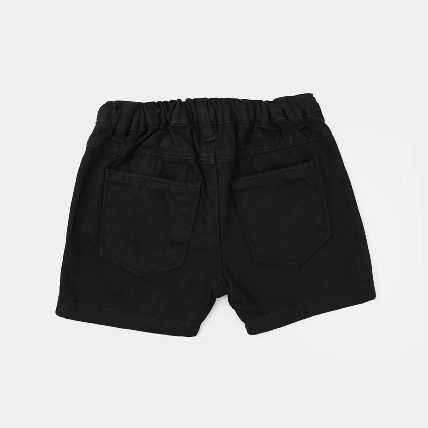 Infant Boys Denim Rigid Shorts Basic -BLACK - Image 4