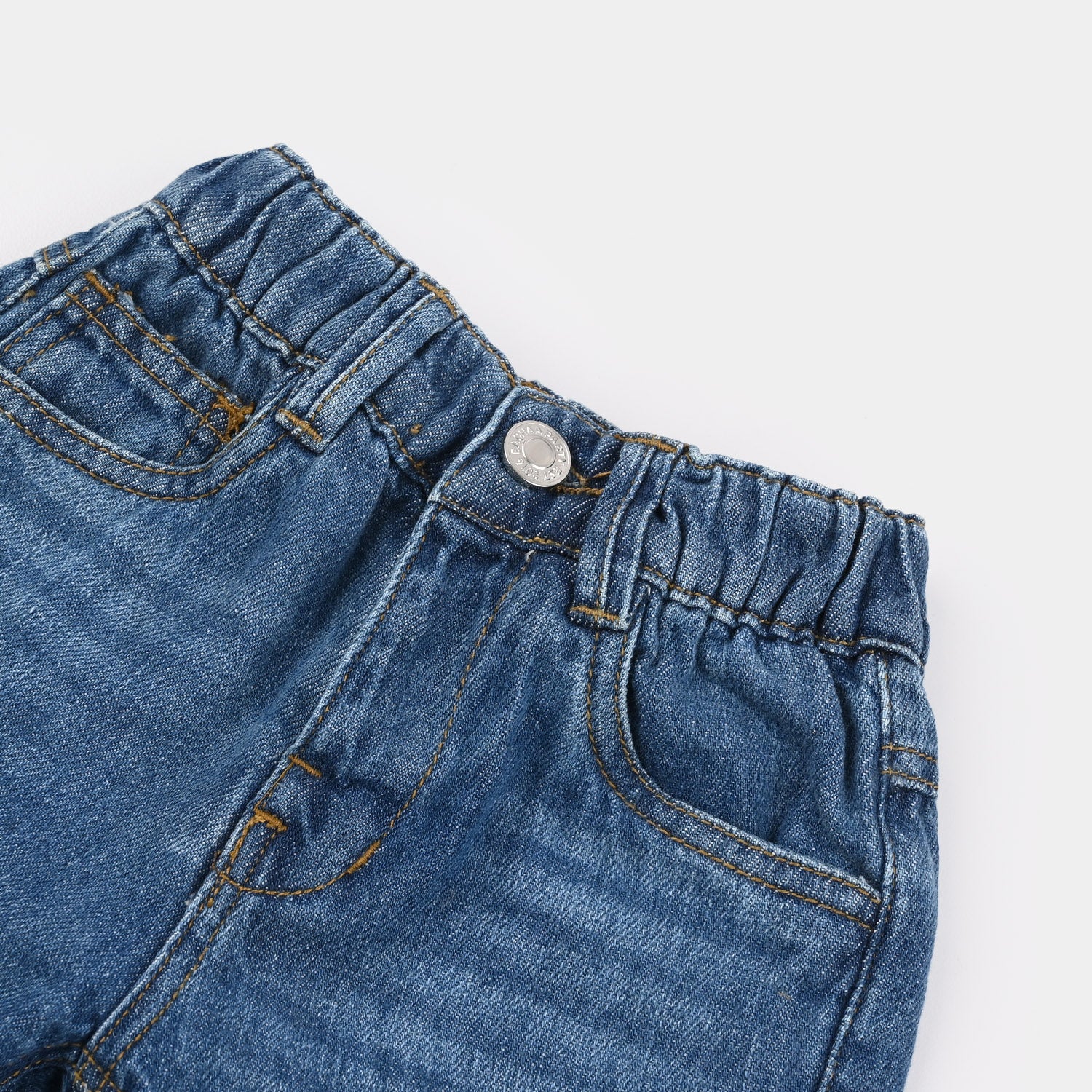 Infant Boys Denim rigid Short Basic -Mid Blue - Image 2