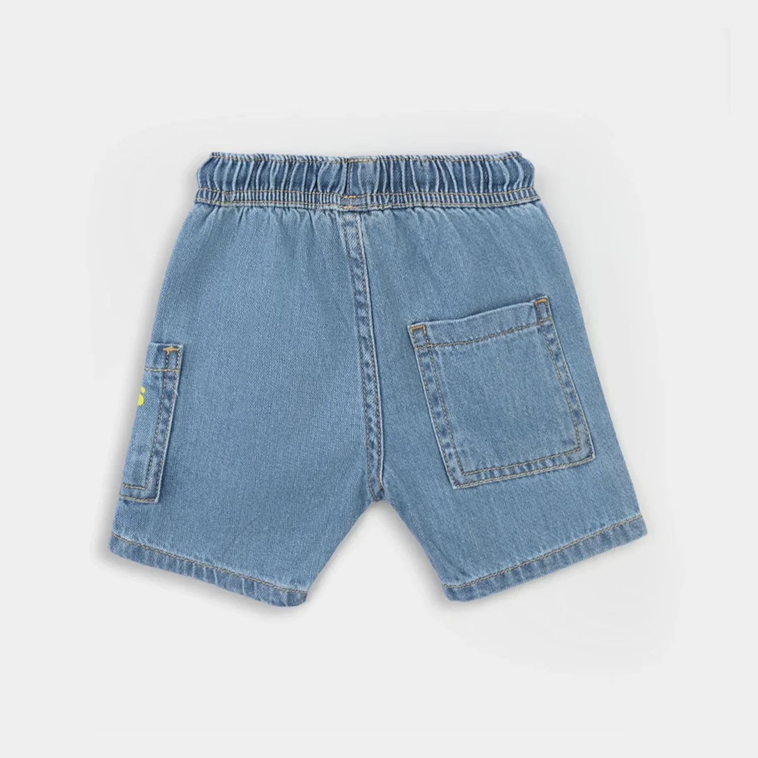 Infant Boys Denim Rigid Short - Light Blue - Image 4