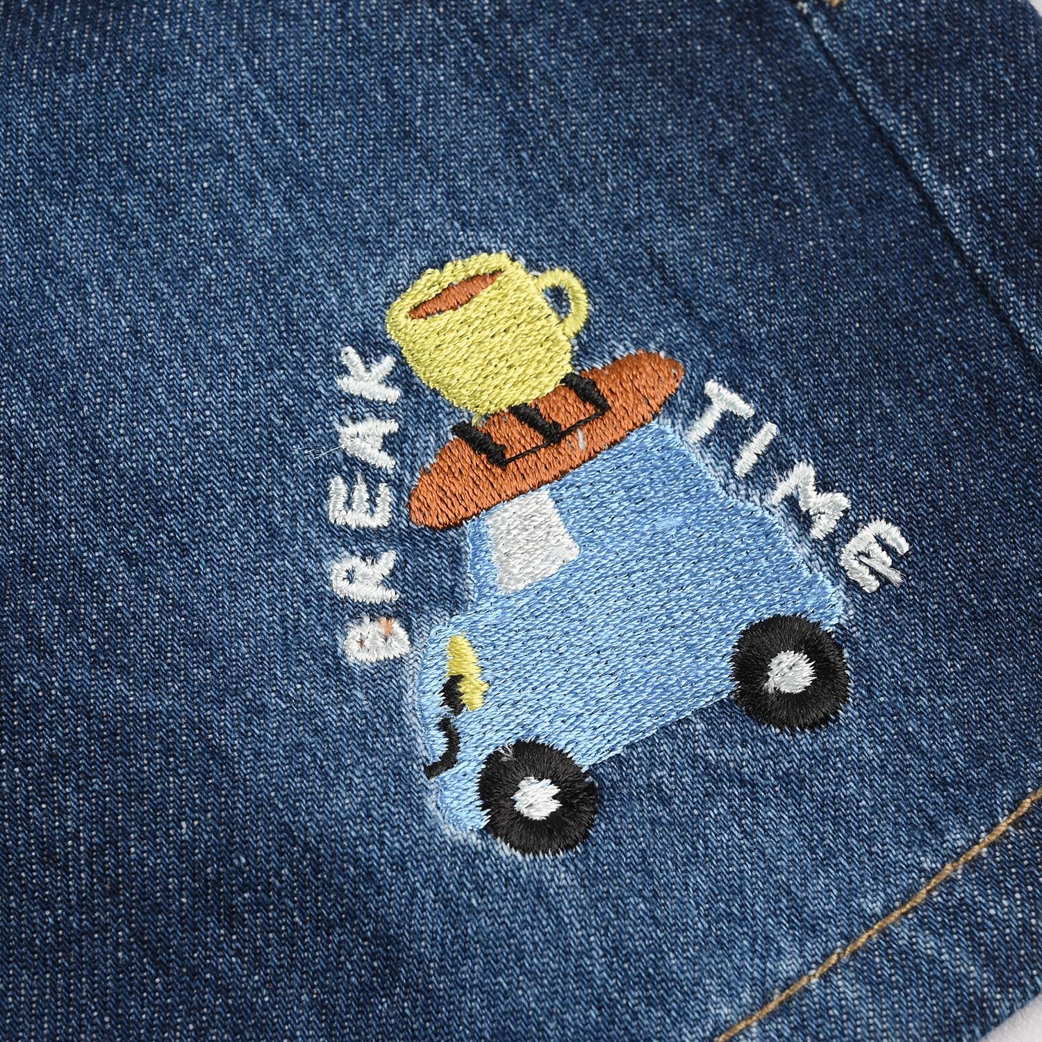 Infant Boys Denim rigid  Shorts Break Time-D.Blue - Image 3
