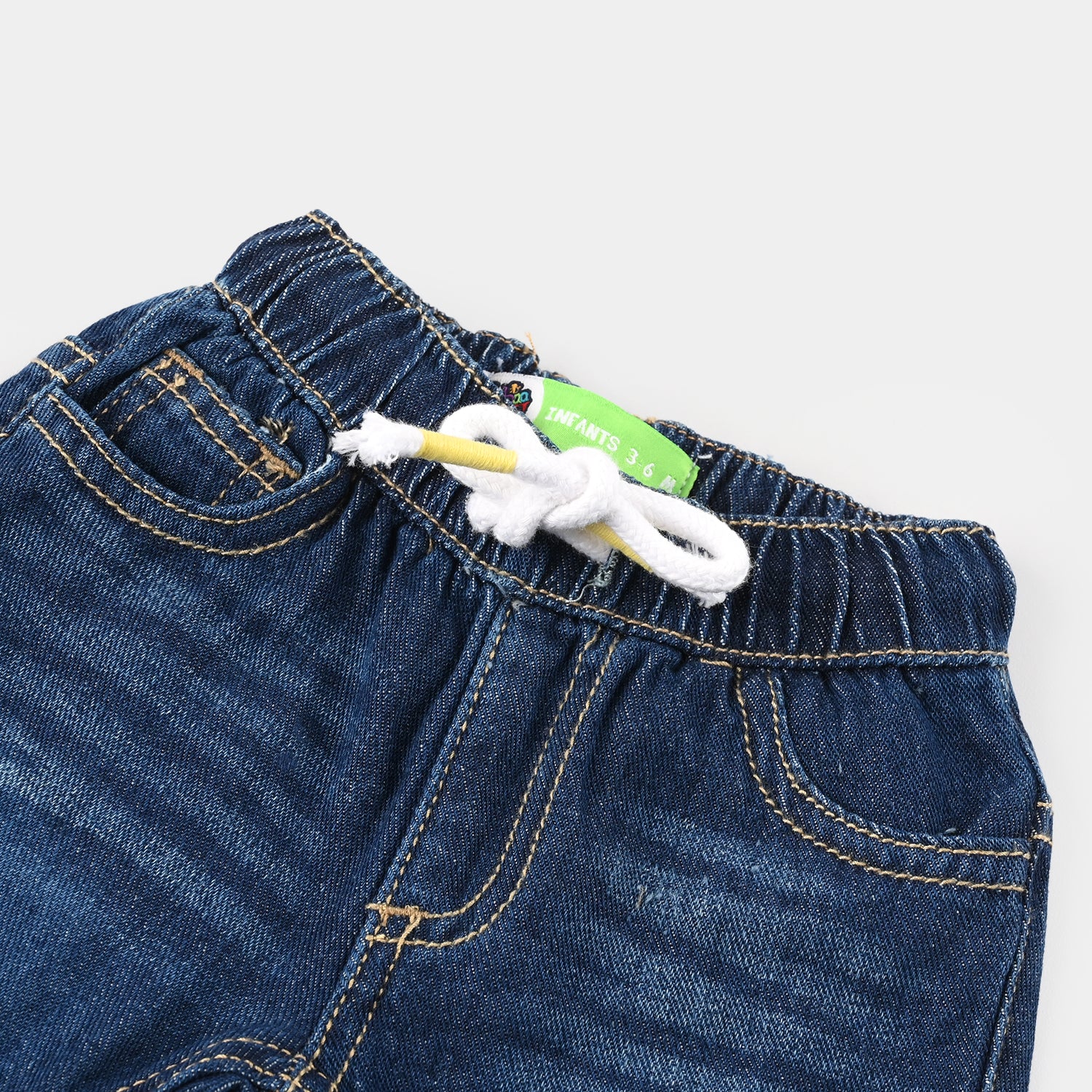 Infant Boys Denim Shorts (Cool Vibes) - Dark Blue - Image 2