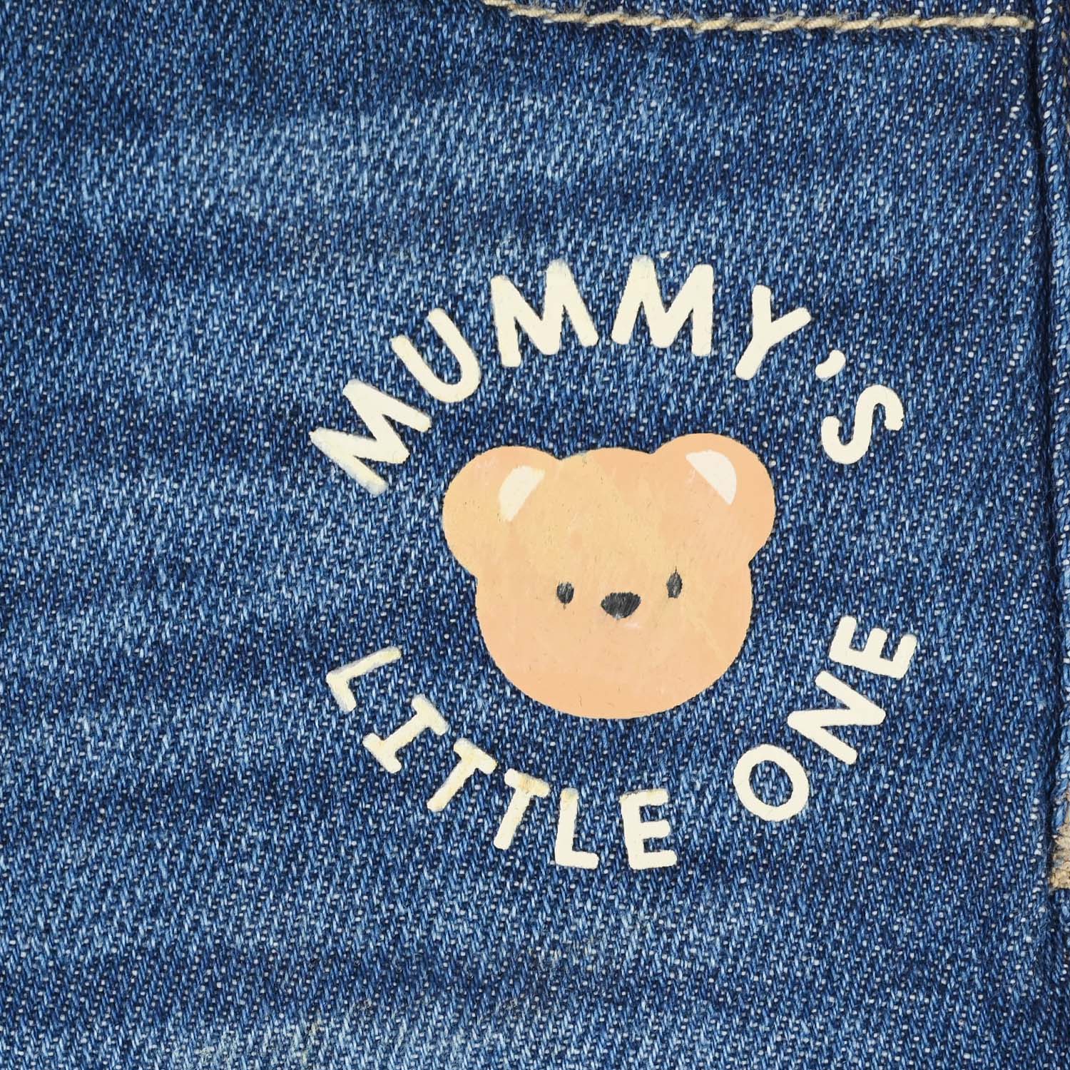 Infant Boys Denim Shorts (Mummy's Little One) - Dark Blue - Image 3