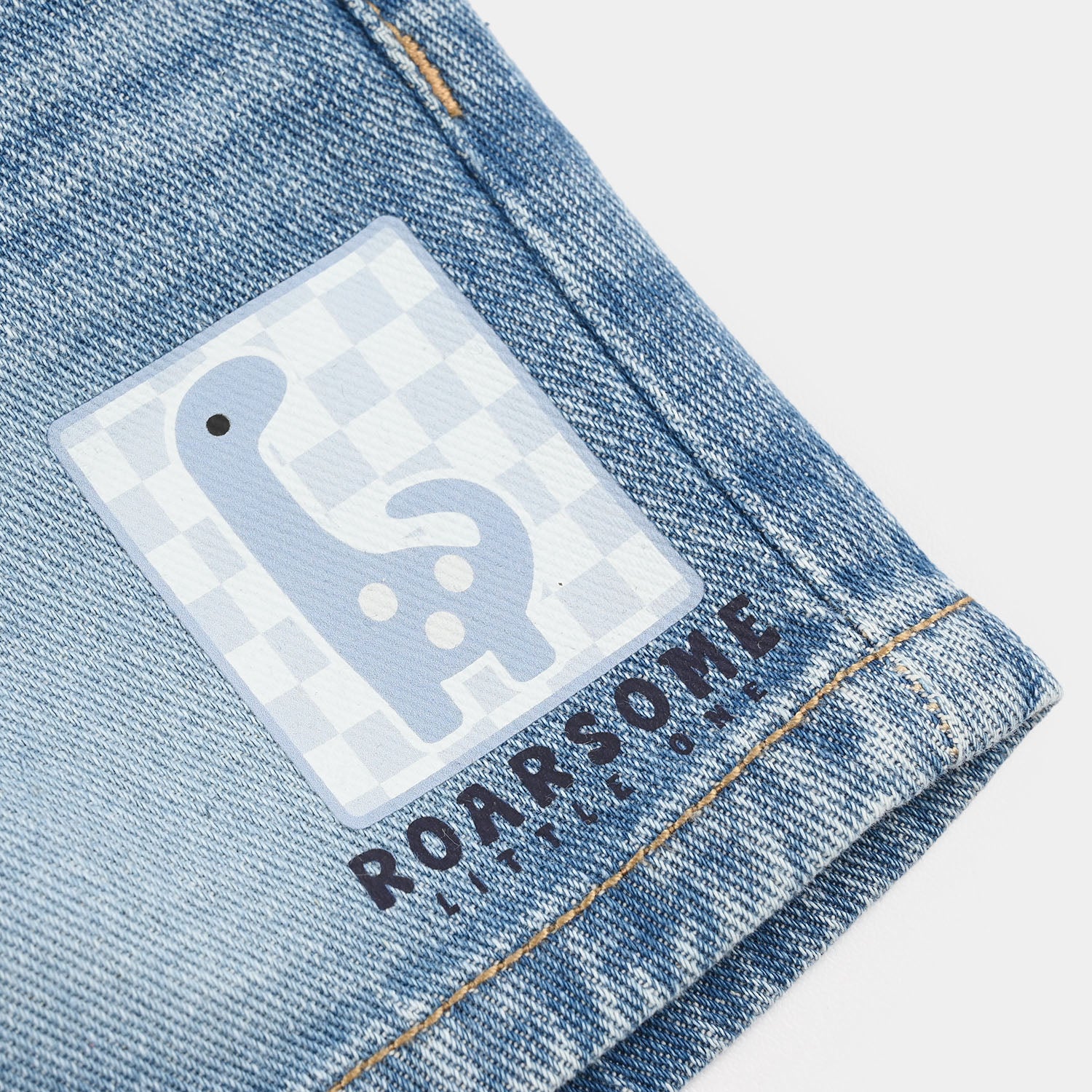Infant Boys Denim rigid Shorts Roar some-Mid Blue - Image 3
