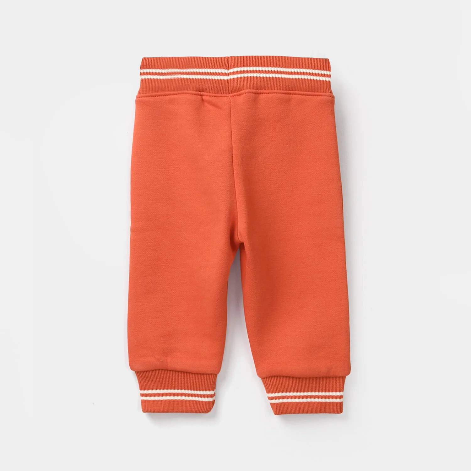 Infant Boys Fleece 2 Piece Suit Lest Play-Orange/Black - Image 7