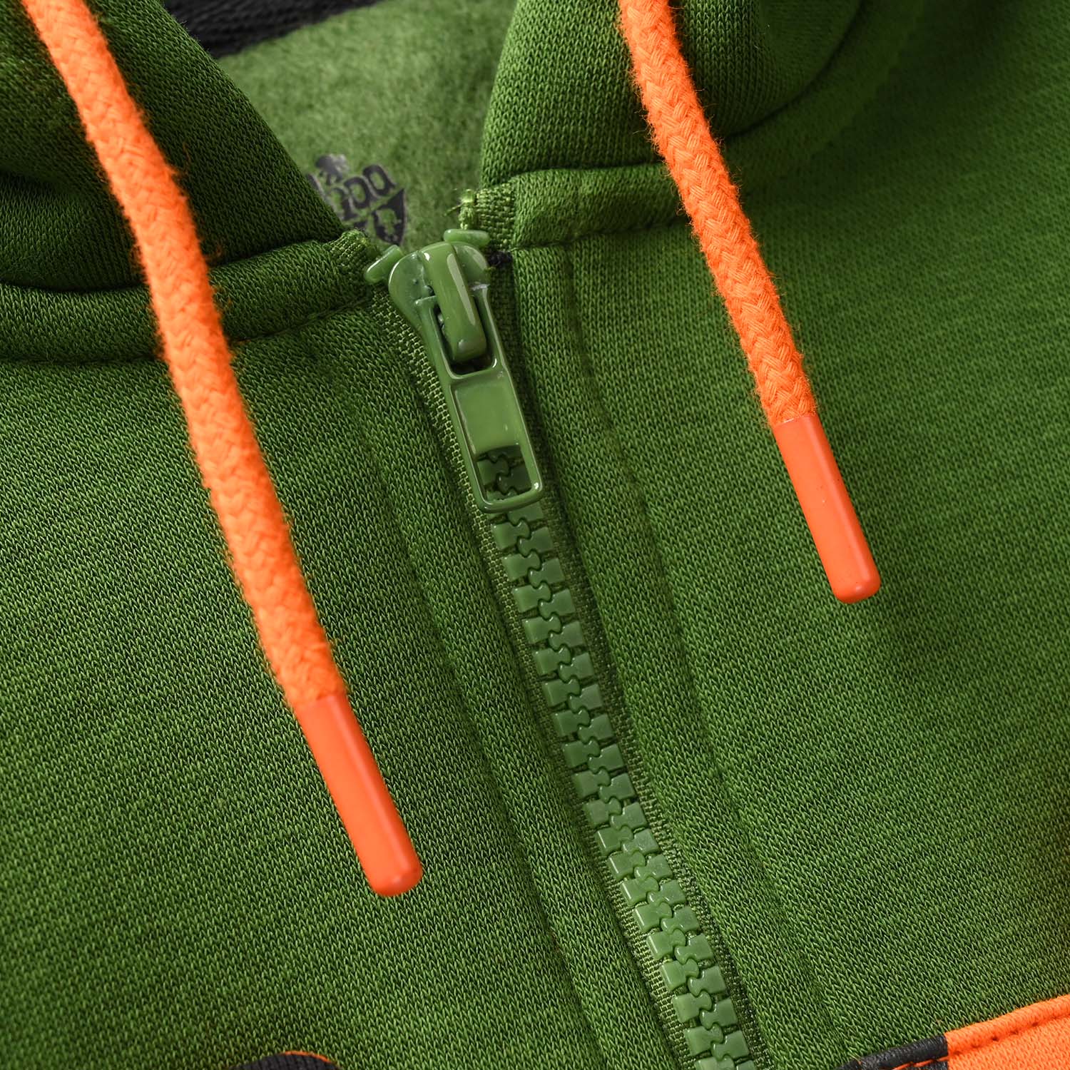 Infant Boys Fleece Knitted Jacket Little & Wild - Olive Green - Image 3