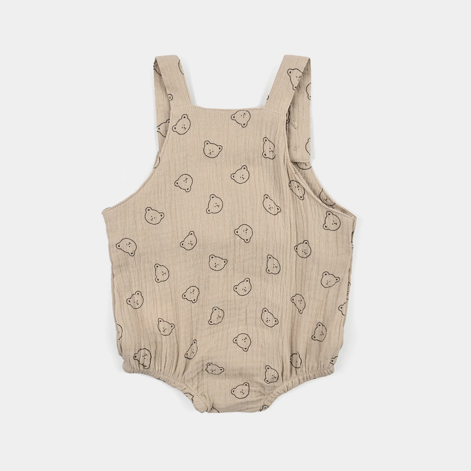 Infant Boys Gauze Knitted Suit-Bear Buddies-Lt.Brown - Image 5