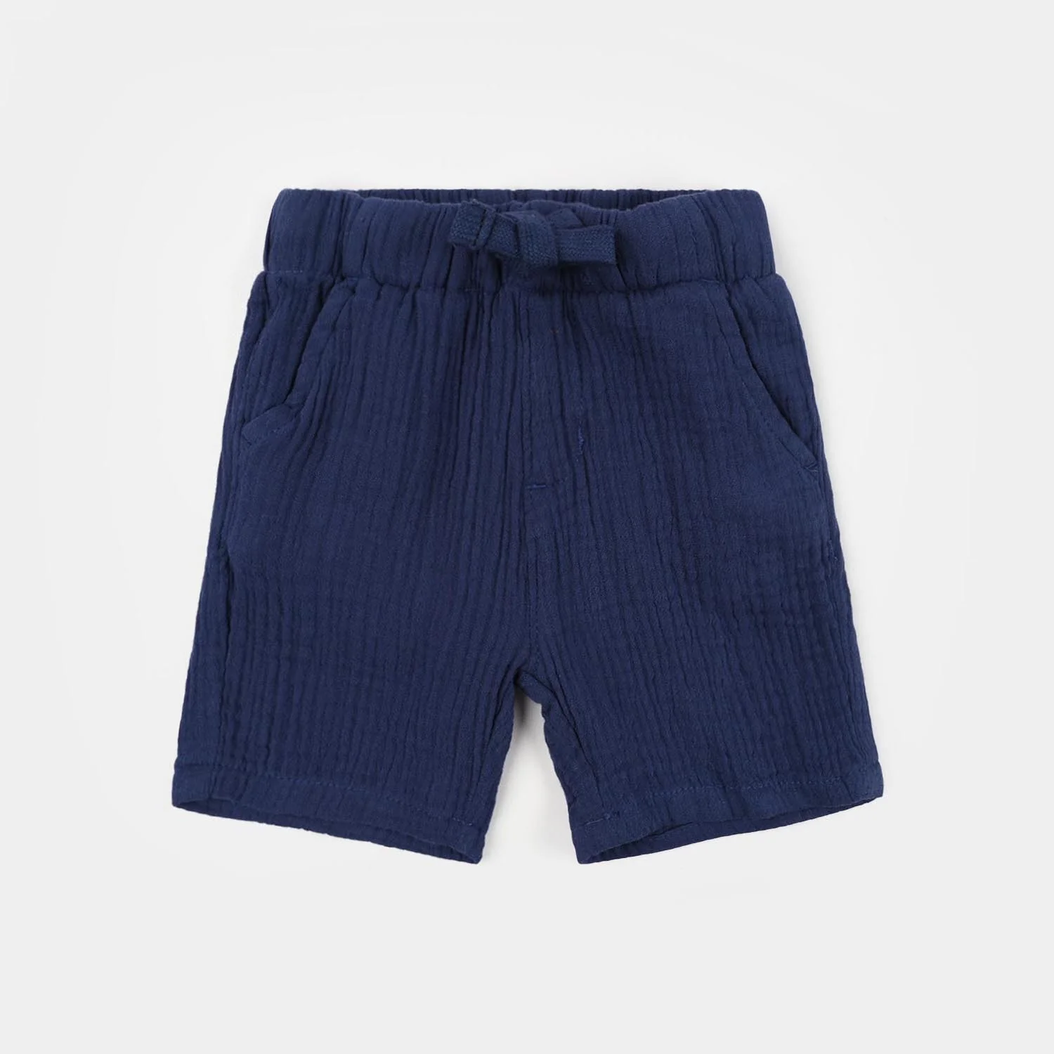 Infant Boys Gauze Short Palm Tree -Blue