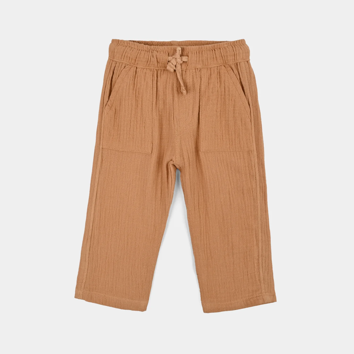 Infant Boys Gauze Woven Suit-Cocoa-BROWN - Image 6