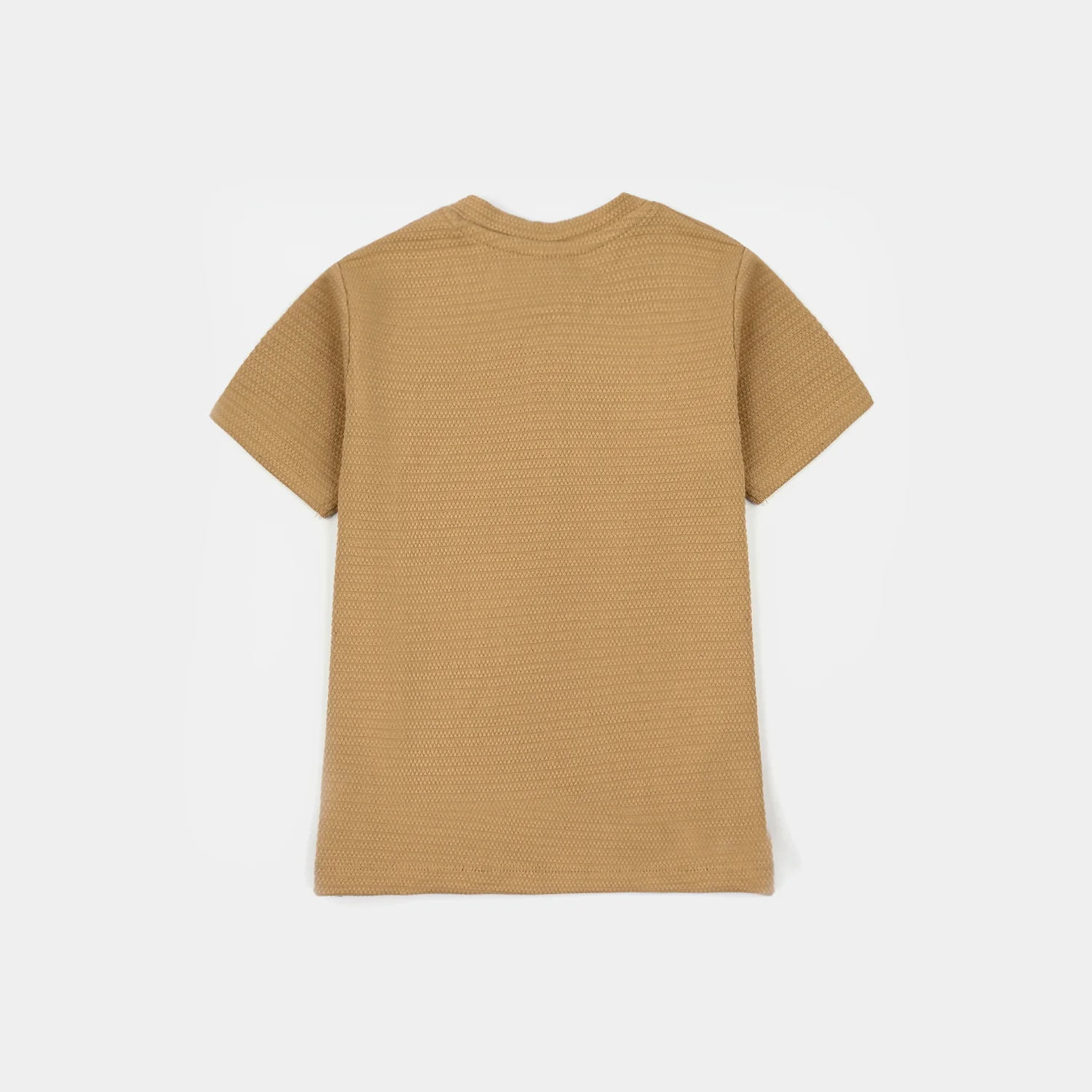 Infant Boys Jacquard T-Shirt (Waves & Palm Tree) – Brown - Image 5