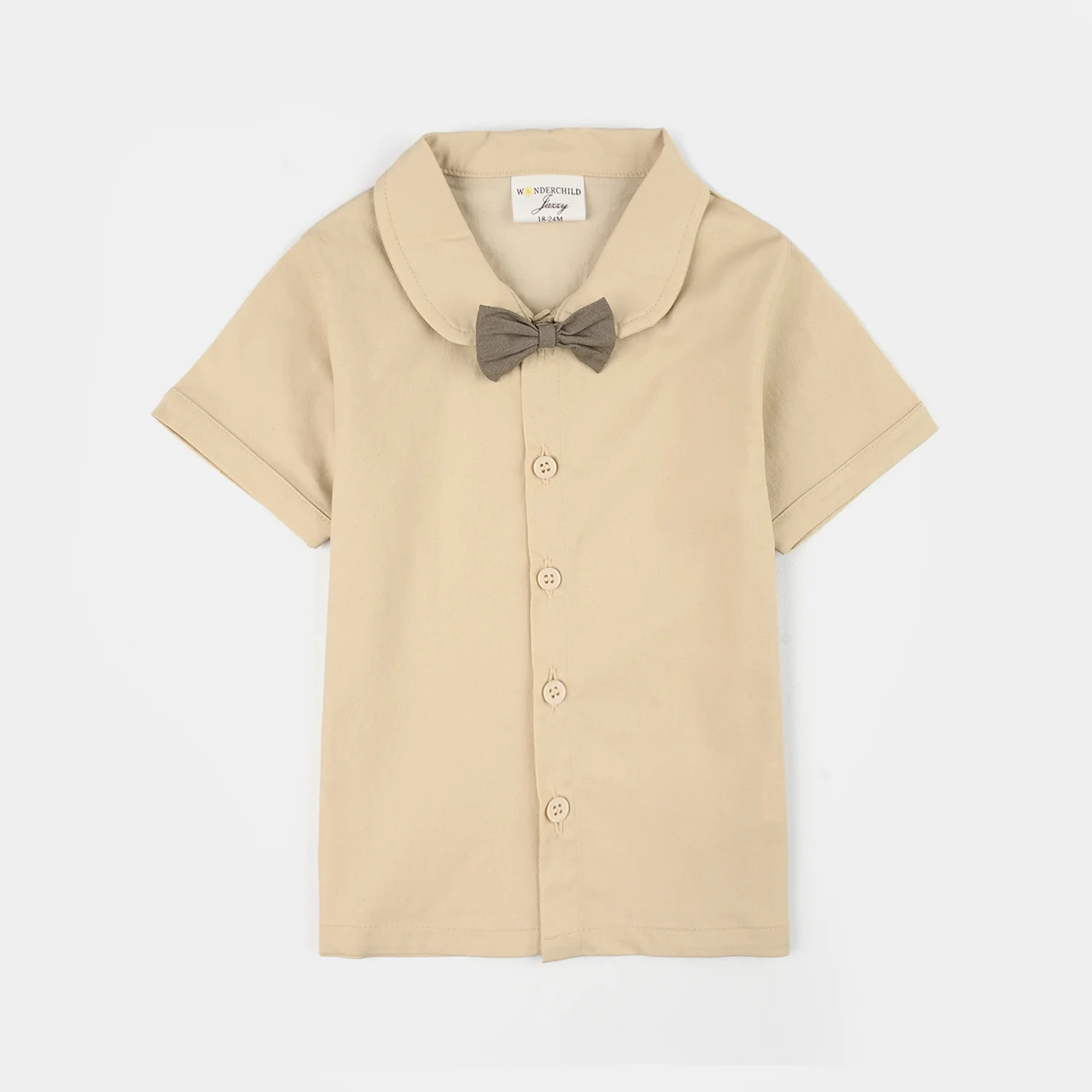 Infant Boys Jersey/Terry 2-Pc Suit - Beige - Image 3