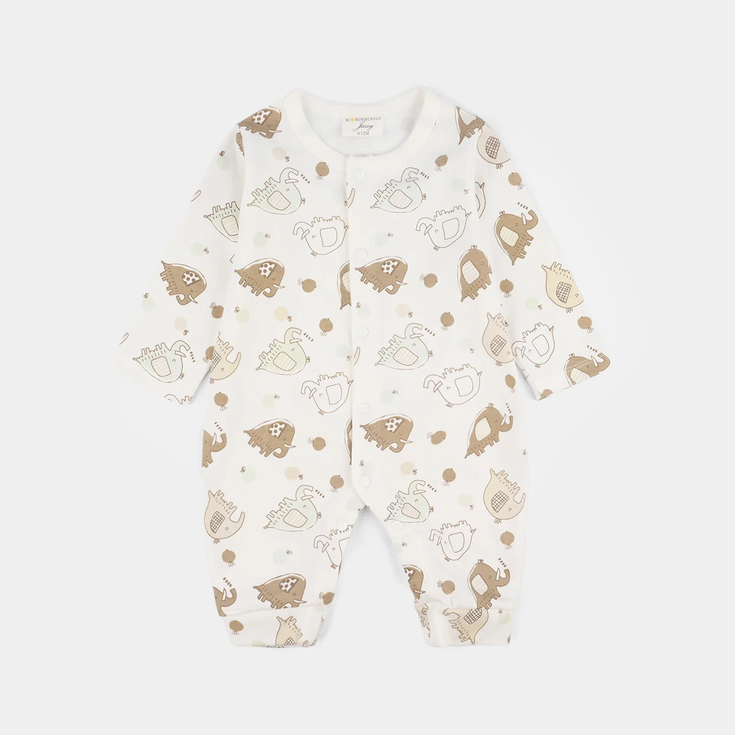 Infant Boys Jersey/Terry 3Pc Gift Set-Brown. White - Image 2