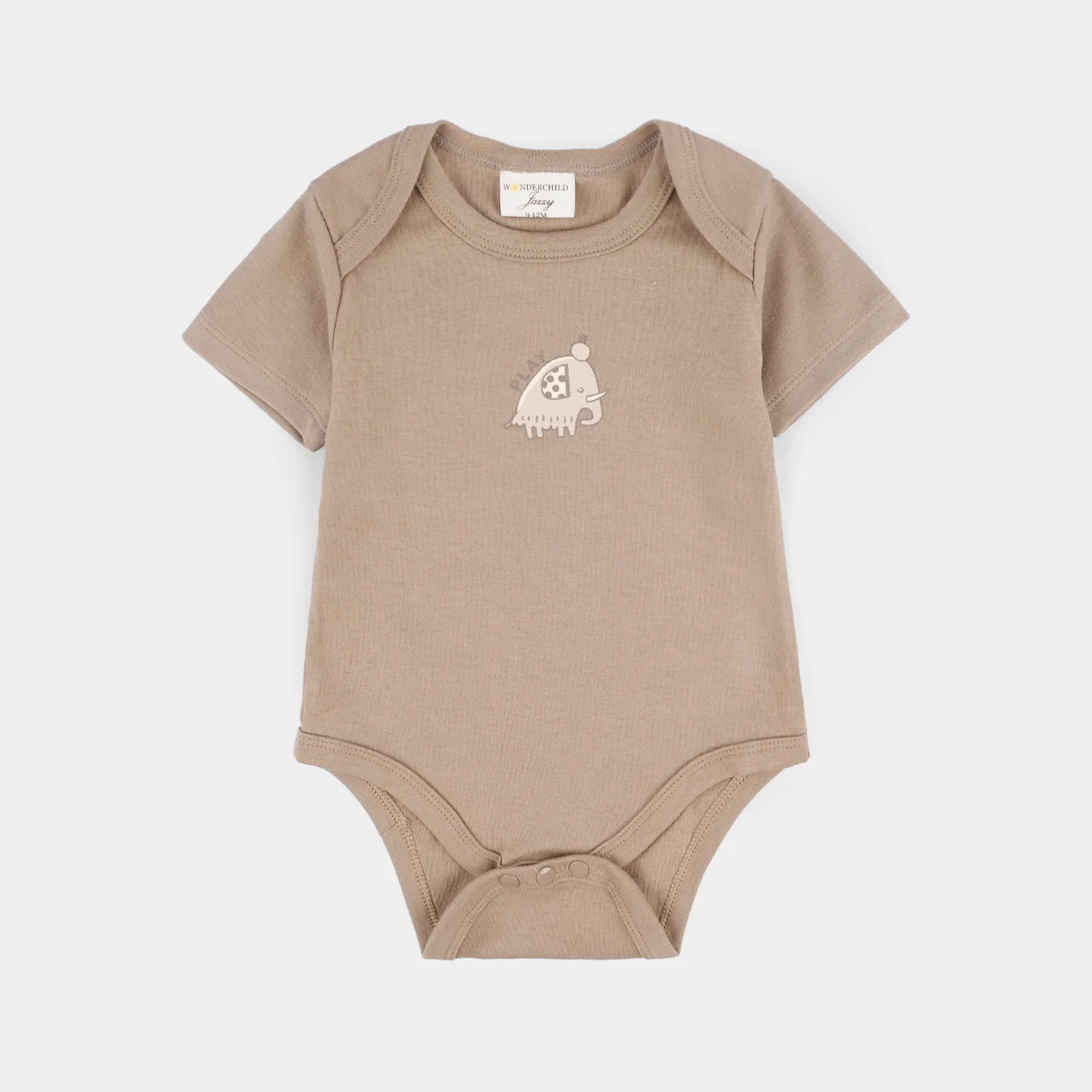 Infant Boys Jersey/Terry 3Pc Gift Set-Brown. White - Image 3