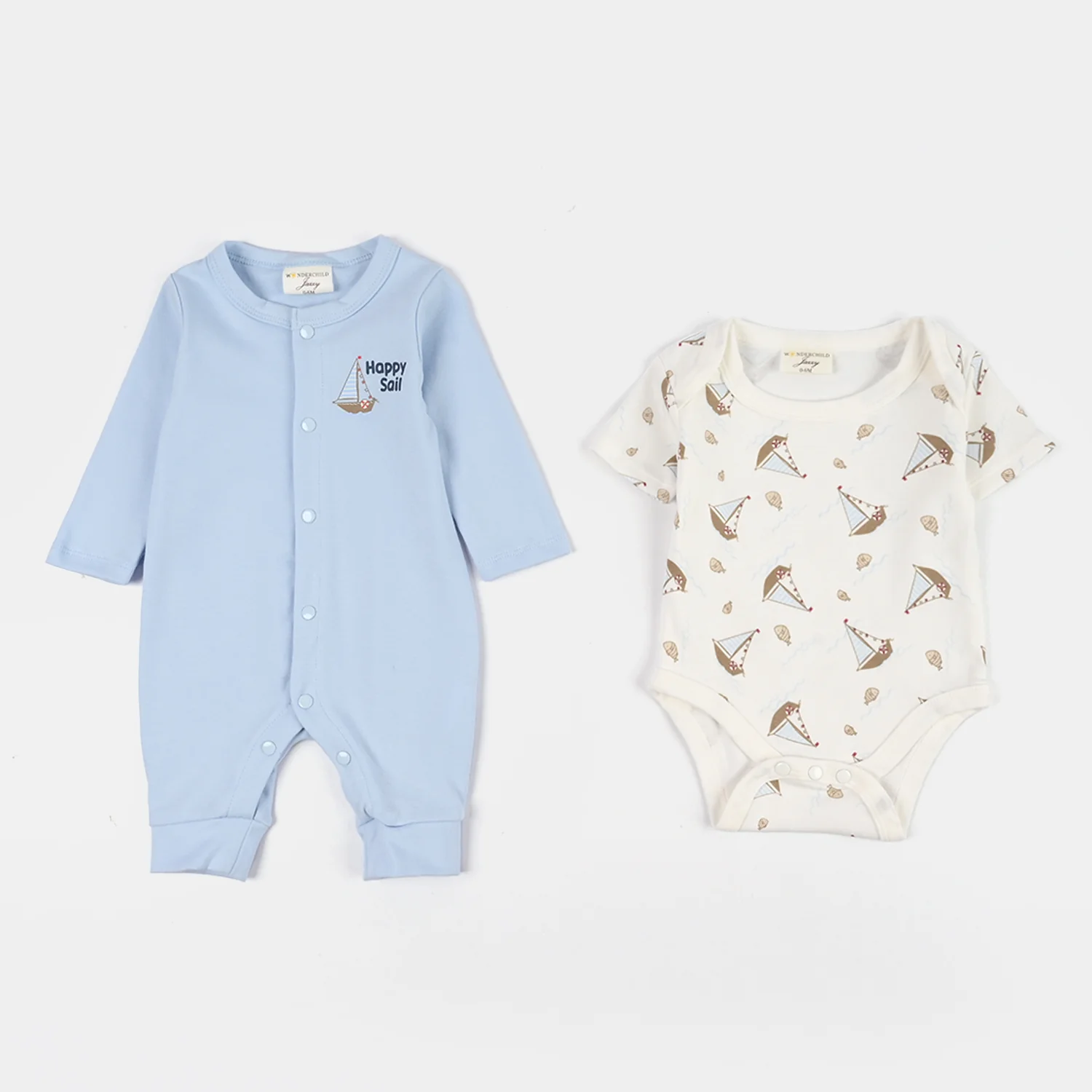 Infant Boys Jersey/Terry 5Pc Gift Set 287-062-BLUE - Image 2