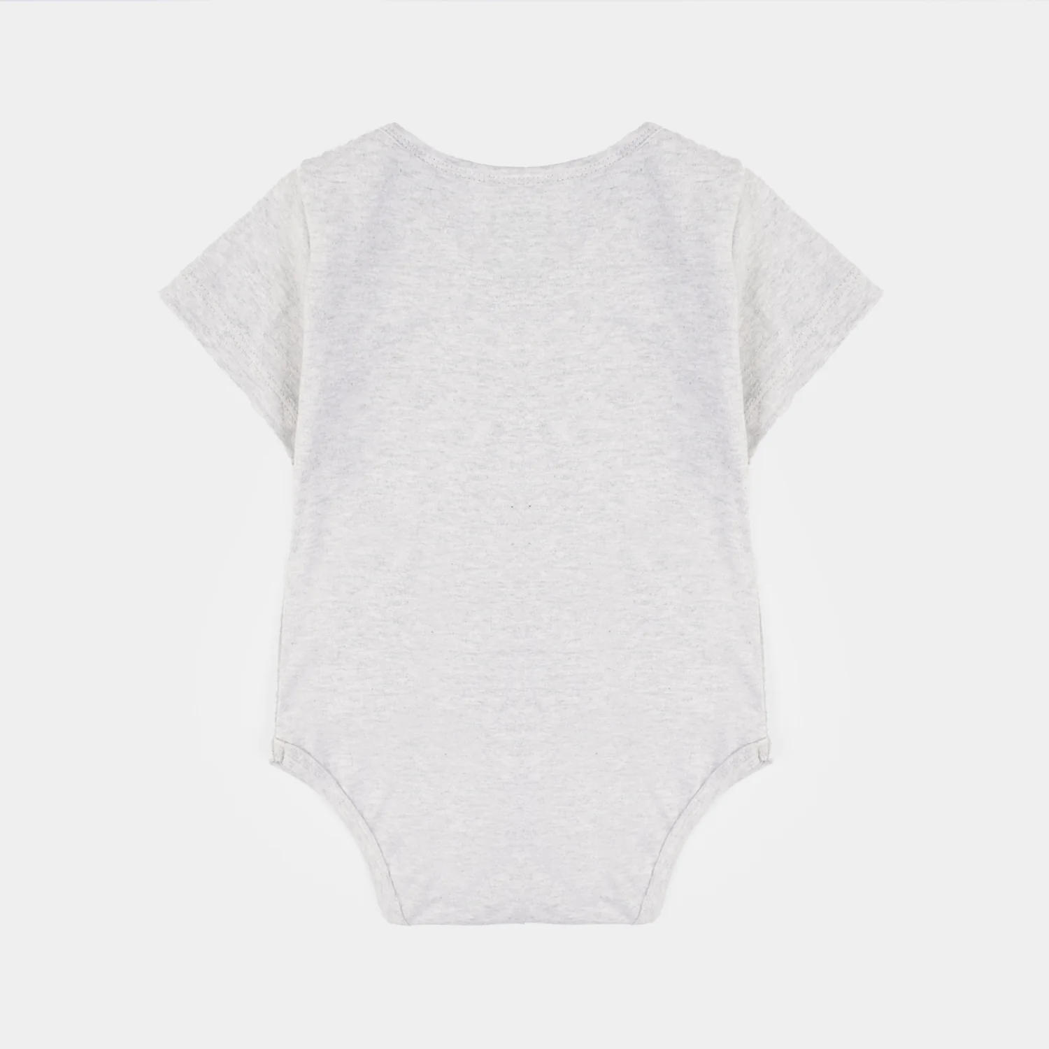 Infant Boys Jersey/Terry Elephant Romper Set-White/Grey - Image 4