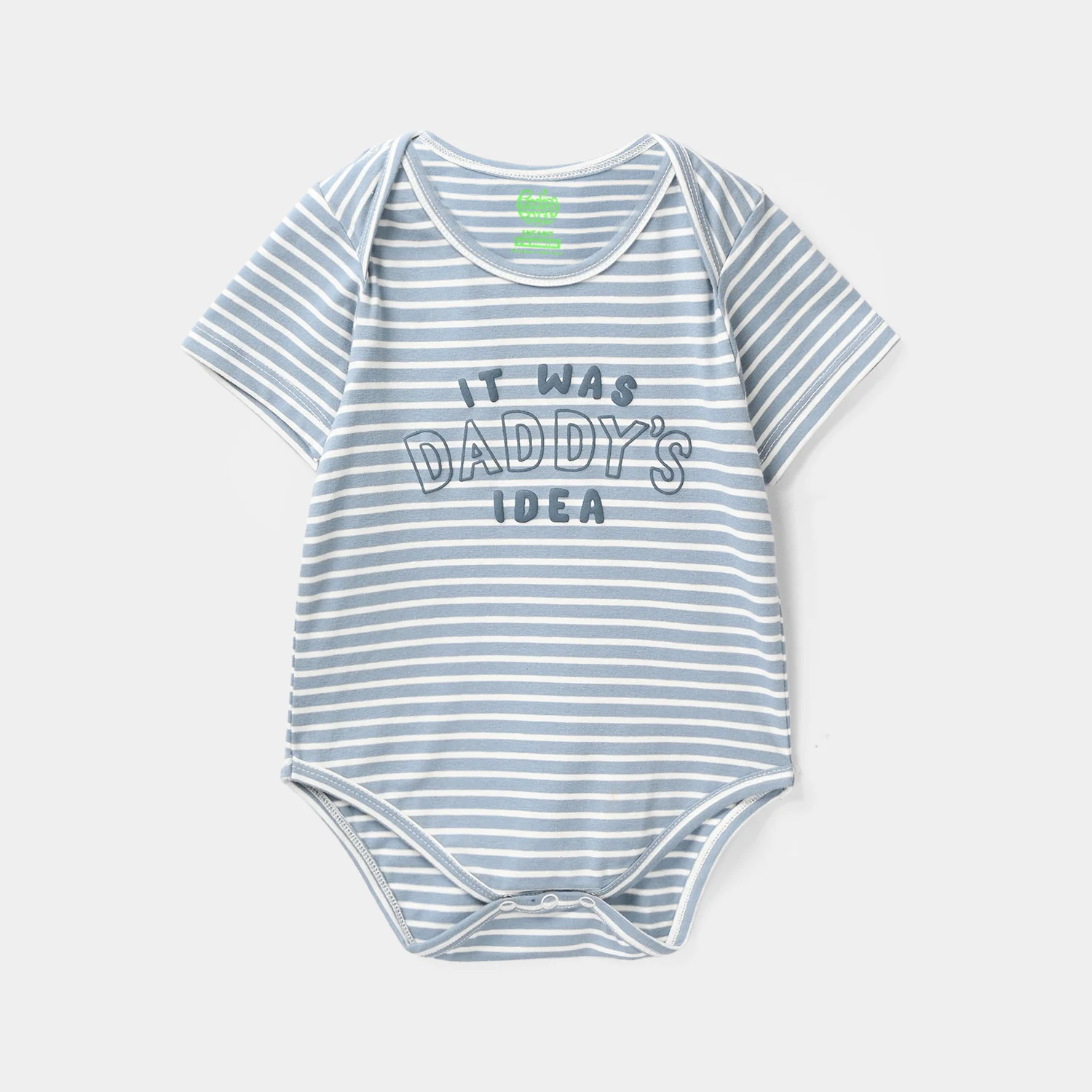 Infant Boys Jersey/Terry Knitted Romper - Blue