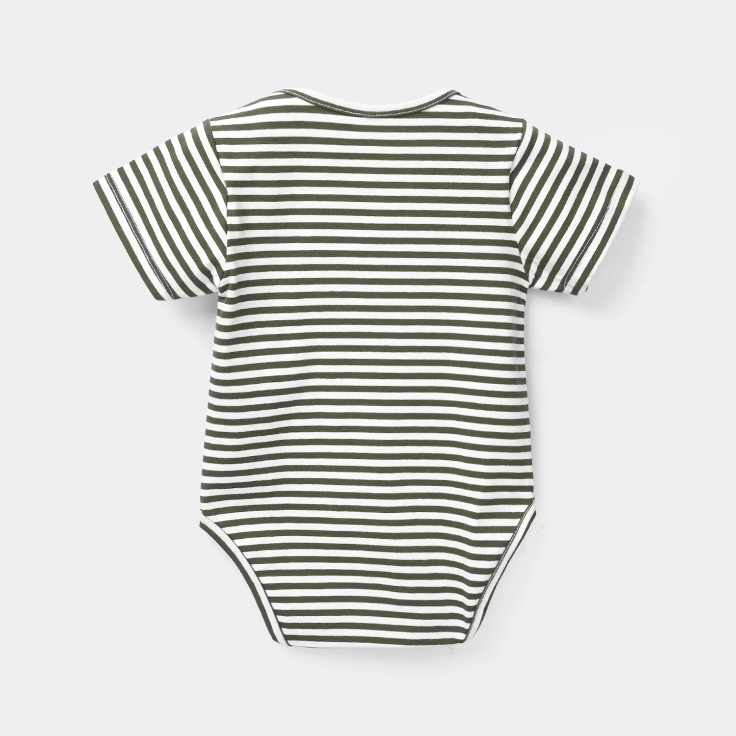 Infant Boys Jersey/Terry Romper - Stripes - Image 3
