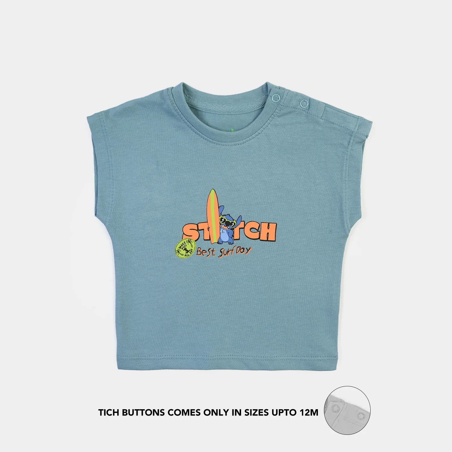 Infant Boys Jersey/Terry Sando Stitch- Blue