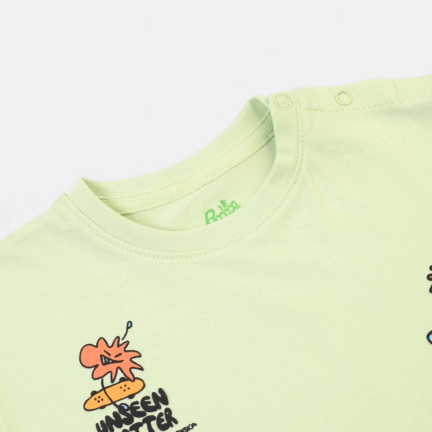 Infant Boys Jersey/Terry Sando Unseen Matter - Lime - Image 2