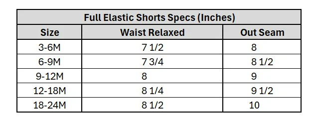 Infant Girls Denim Rigid Shorts – Flower Print Mid Blue with Elastic Waist - Image 5