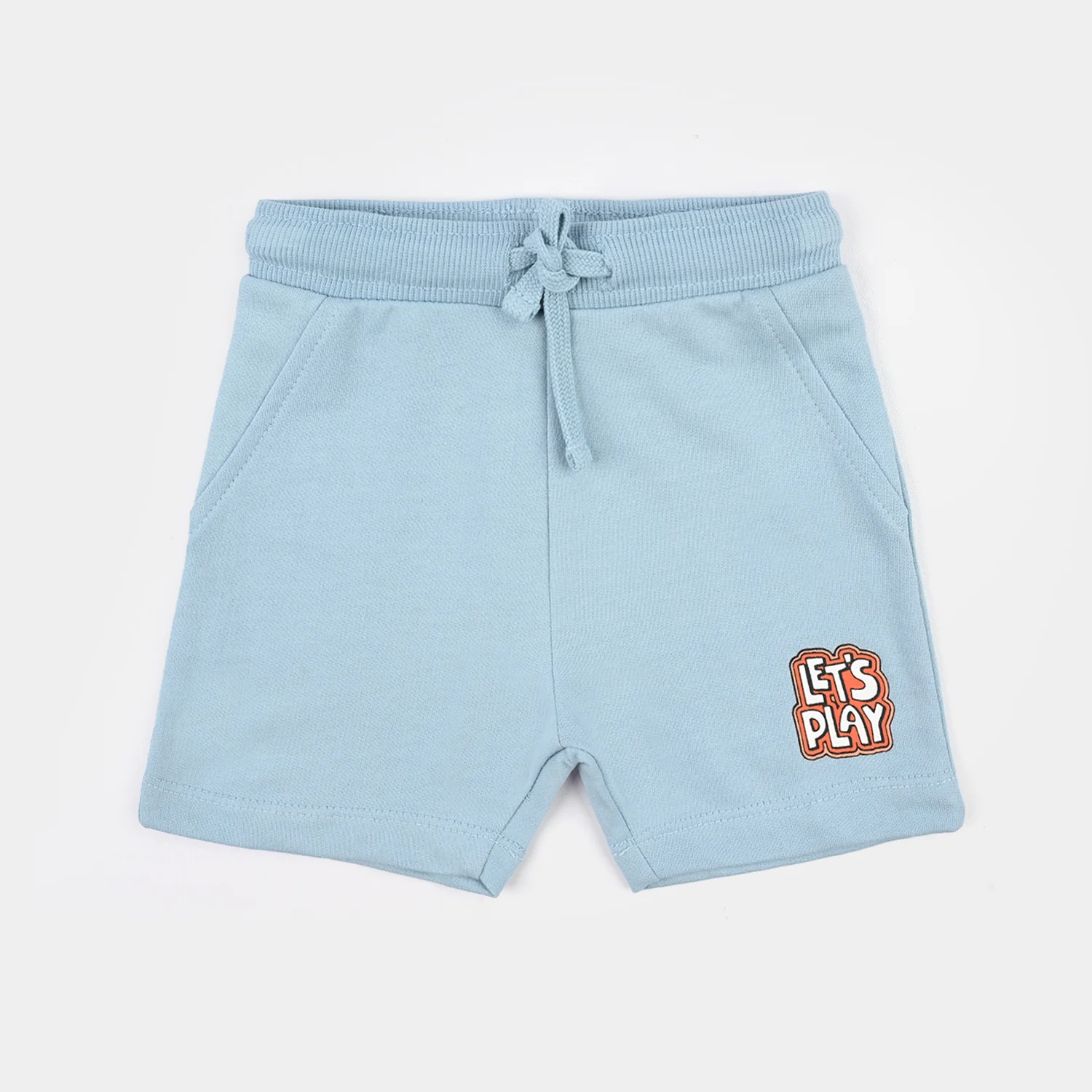 Infant Boys Jersey/Terry Short Let's Play-Blue