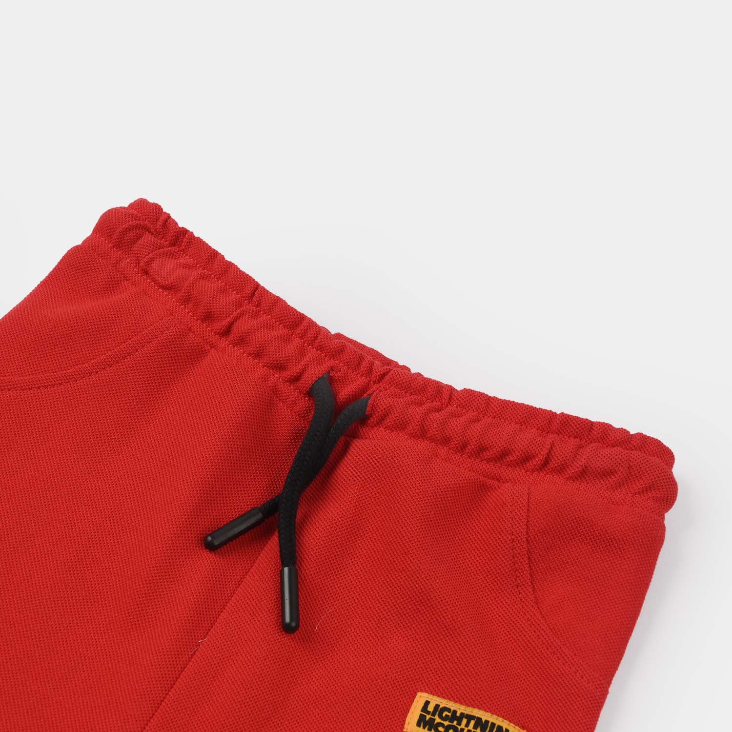 Infant Boys Jersey/Terry Shorts - Red - Image 2