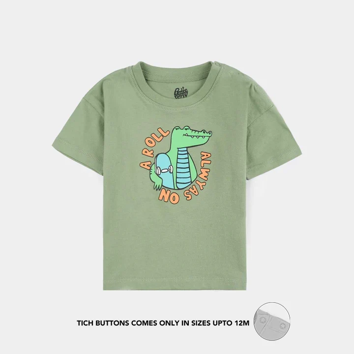 Infant Boys Jersey/Terry T-Shirt (A Roll) - Lodestone Frost