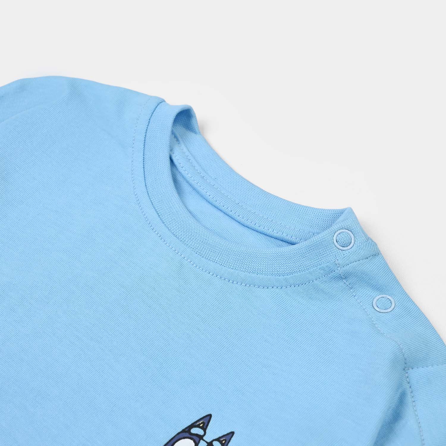 Infant Boys Jersey/Terry T-Shirt - Blue - Image 3