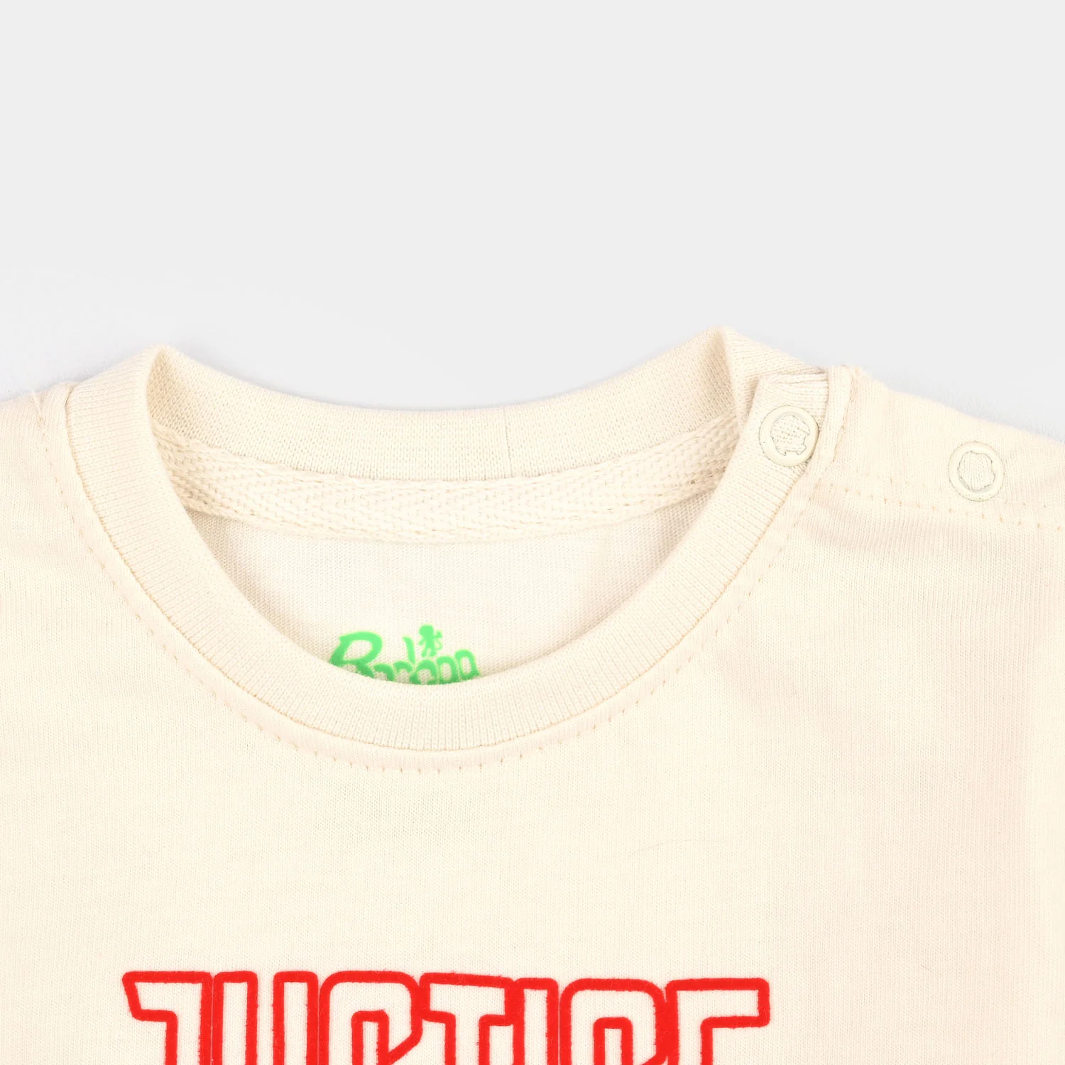 Infant Boys Jersey/Terry T-Shirt H/S Justice League-Off White - Image 2