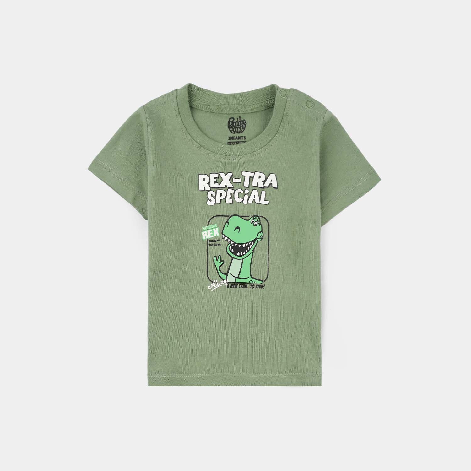Infant Boys Jersey/Terry T-Shirt (Rex-Tra Special) - Lodestone Frost - Image 2