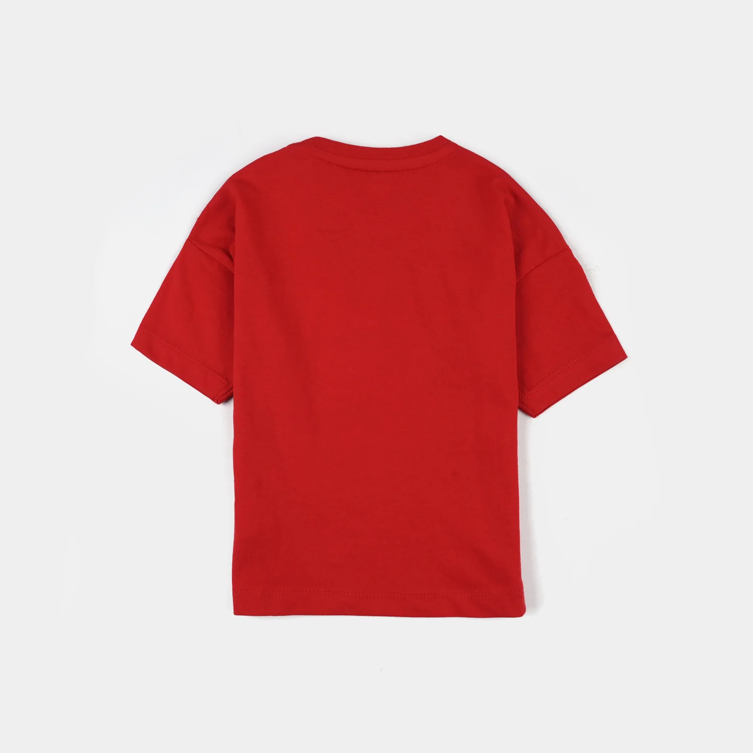 Infant Boys Jersey/Terry T-Shirt (Wheels) - Red - Image 5