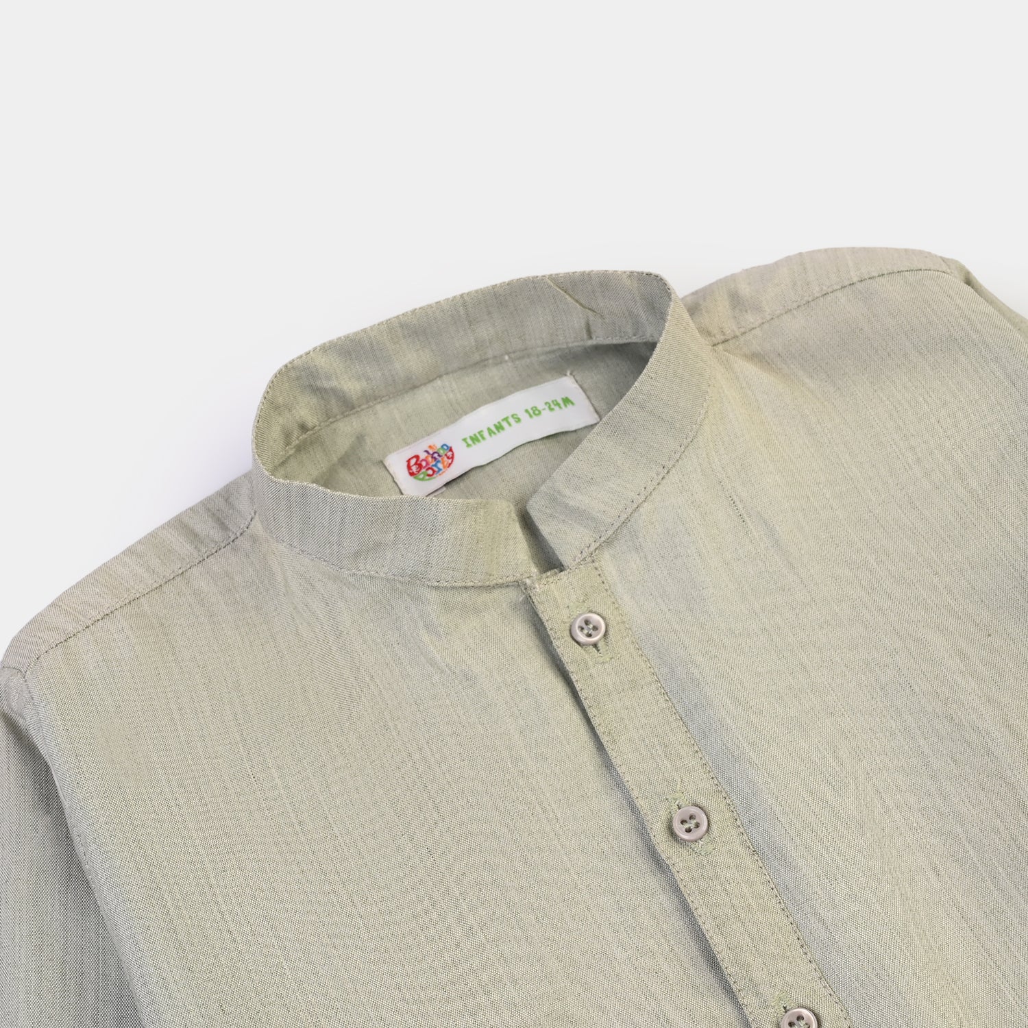 Infant Boys Jacquard Kurta Mix - PISTA - Image 2