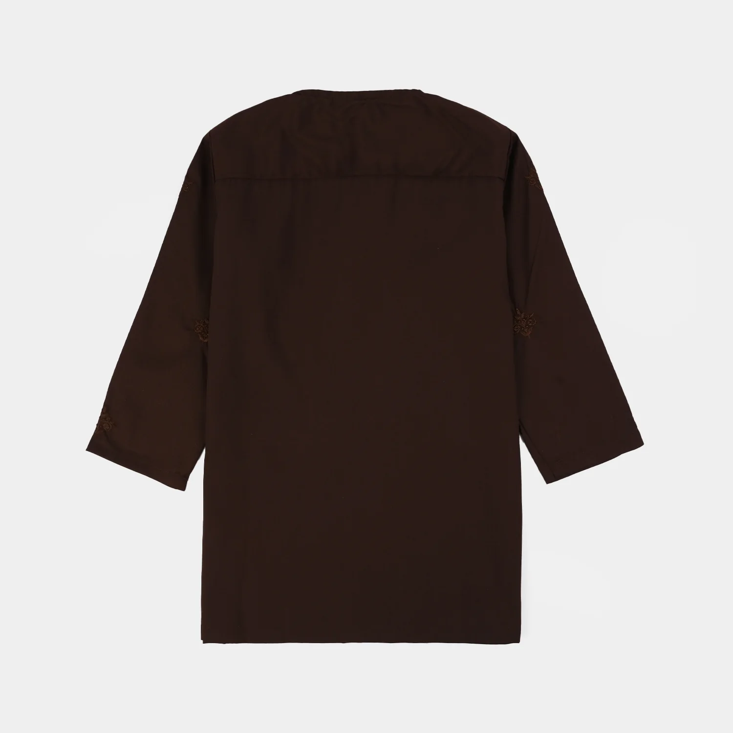Infant Boys Poly Viscose Kurta Pajama (Choco) - Brown - Image 9