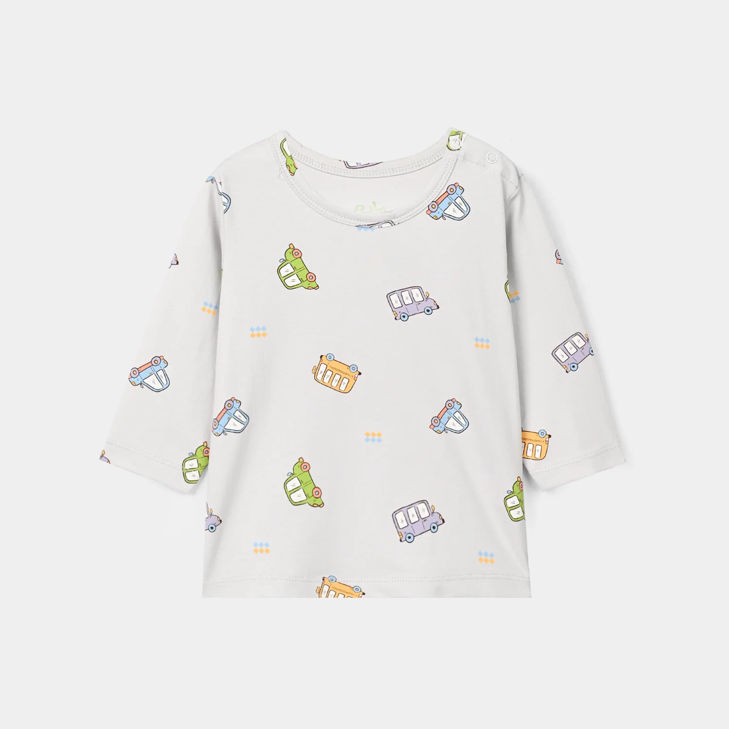 Infant Boys Lycra Jersey T-Shirt Cars-Blue - Image 2