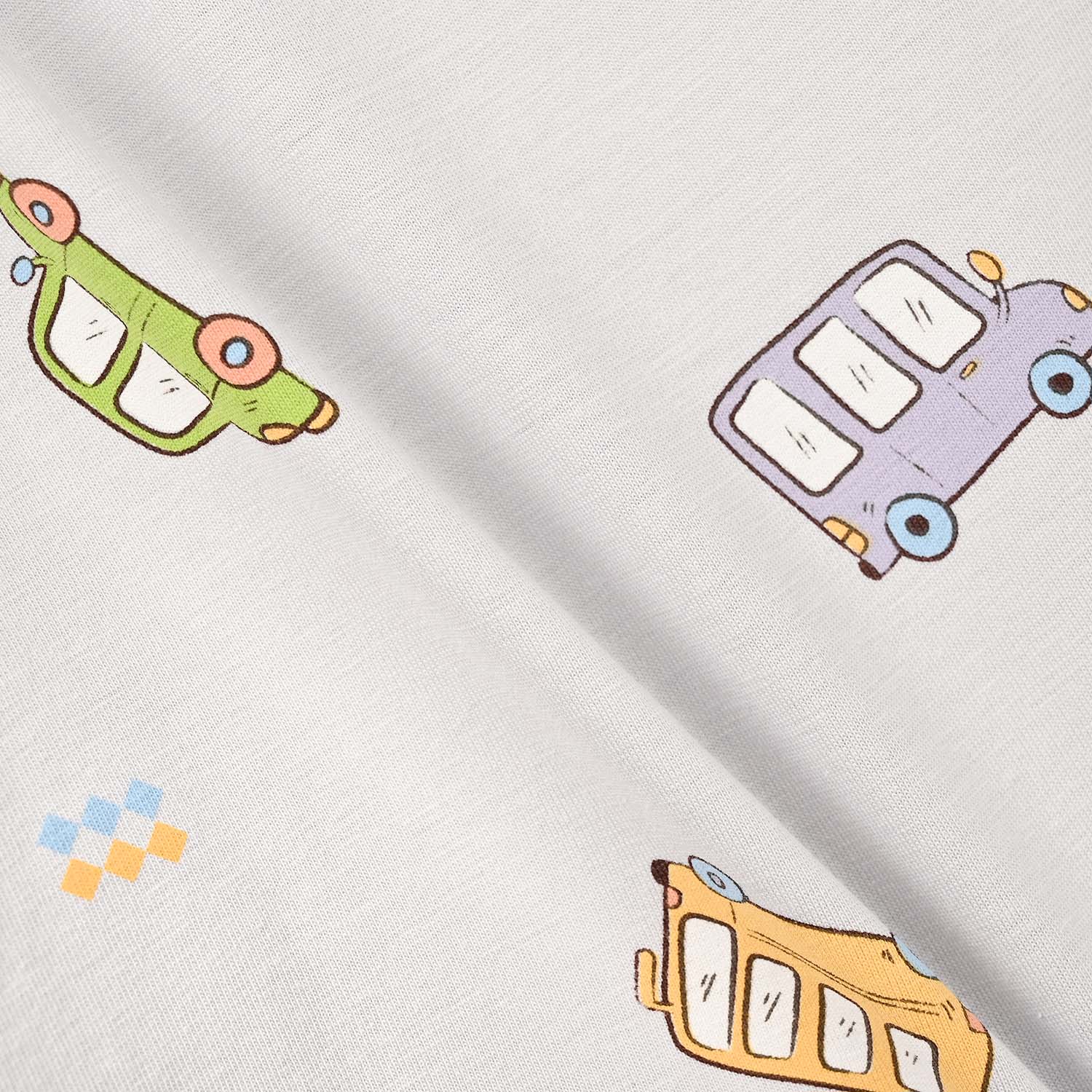 Infant Boys Lycra Jersey T-Shirt Cars-Blue - Image 4