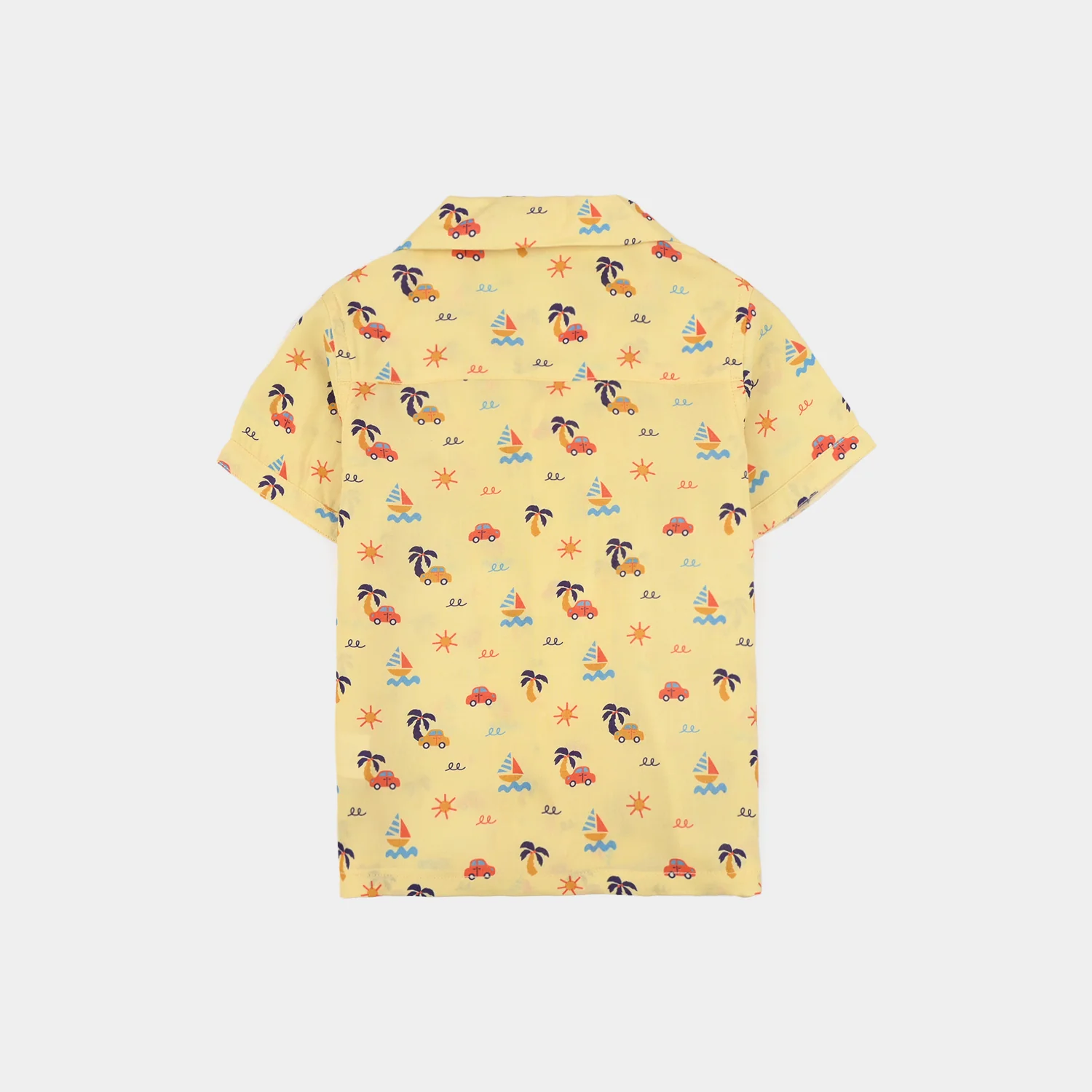 Infant Boys Viscose Nightwear (Beach Vibes) - Yellow - Image 5