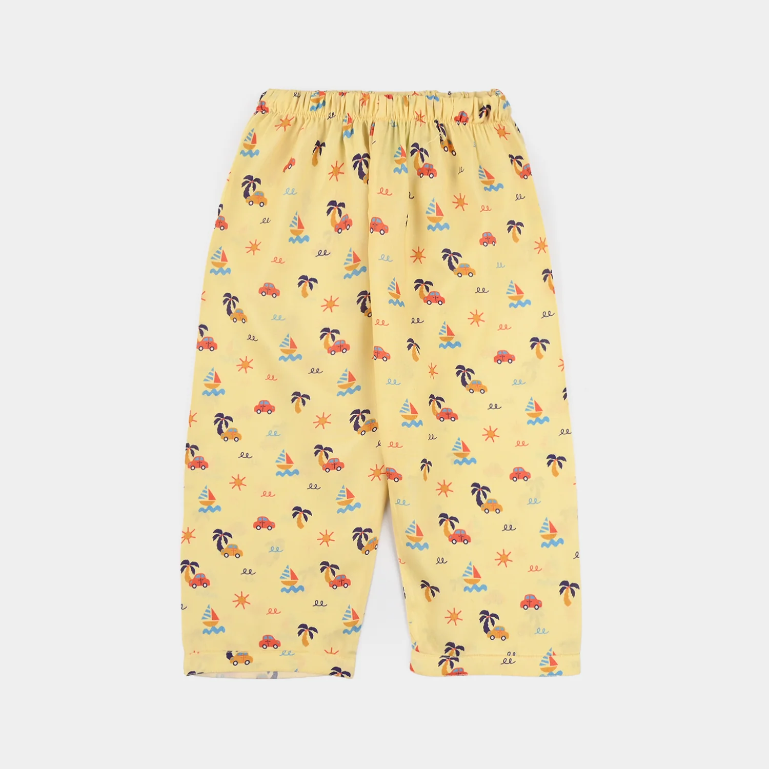 Infant Boys Viscose Nightwear (Beach Vibes) - Yellow - Image 6