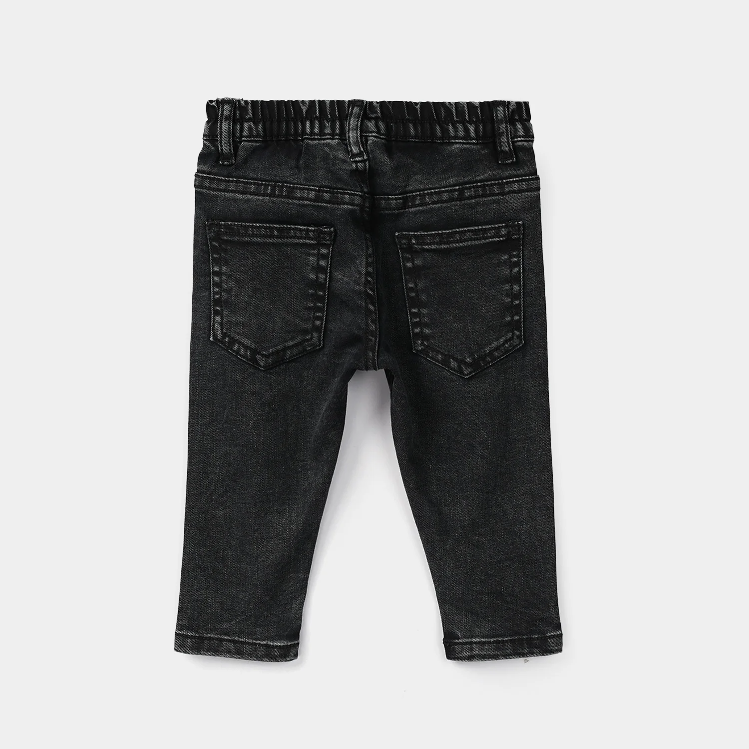 Infant Boys Denim Stretch Pant Little Dino – Black - Image 3