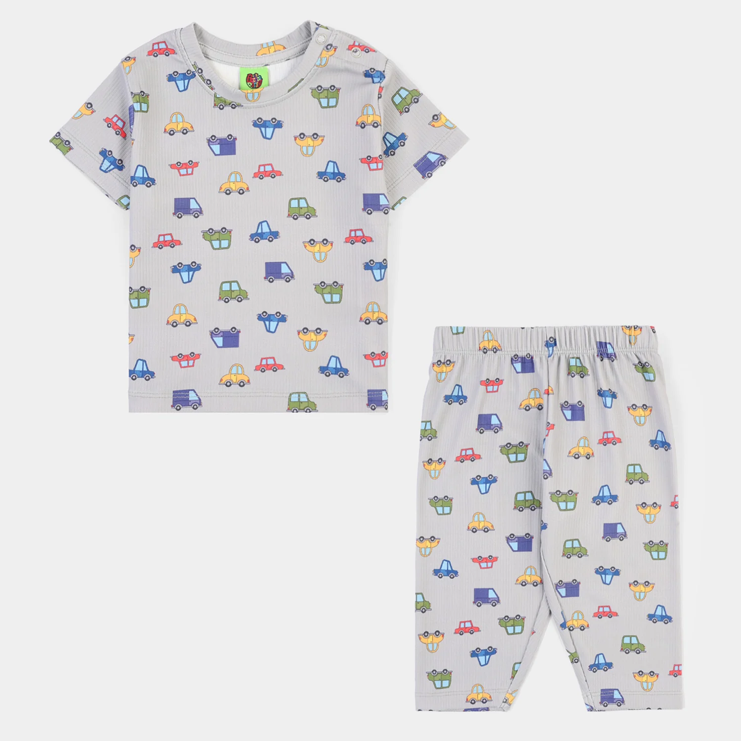 Infant Boys Poly Cotton Night Suit DINKY-GREY